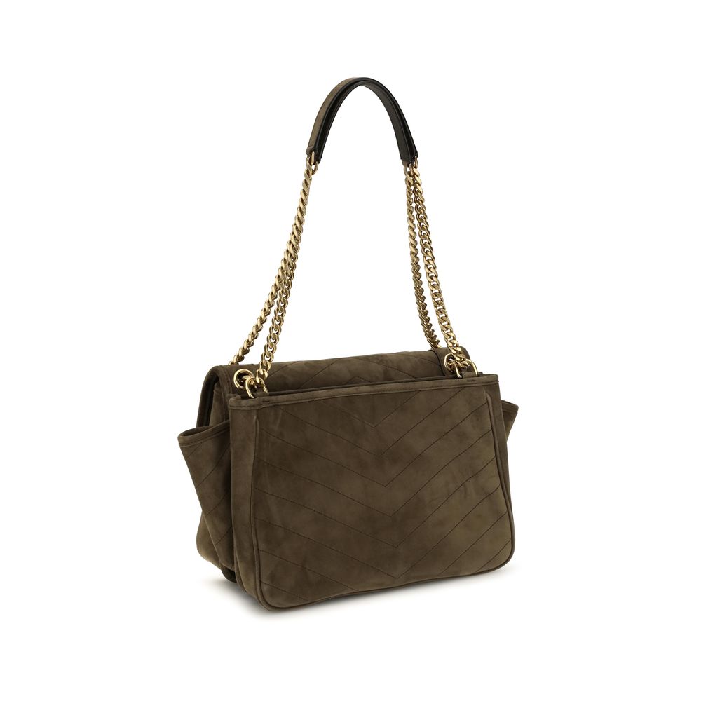 Saint Laurent Bicolor Suede Leather Shoulder Bag - Image 3