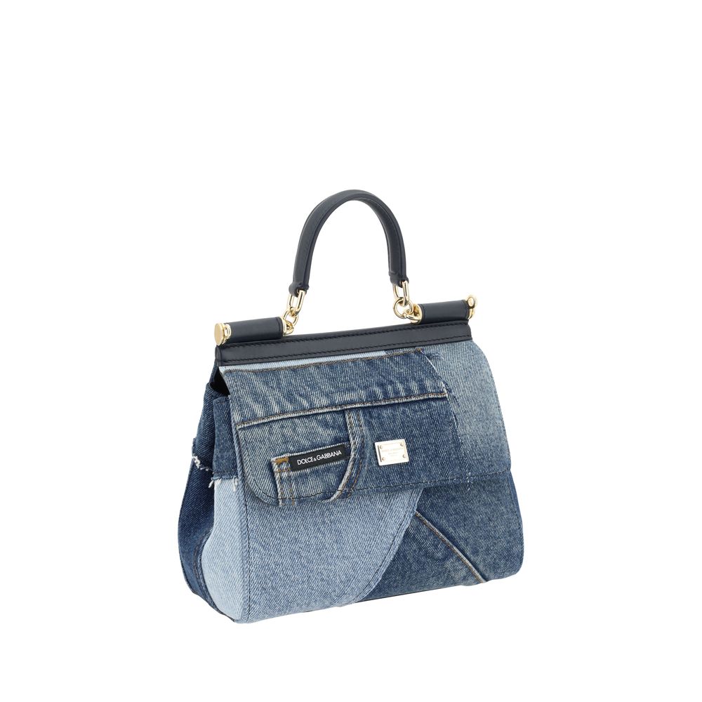 Dolce & Gabbana Blue Cotton Handbag - Image 2