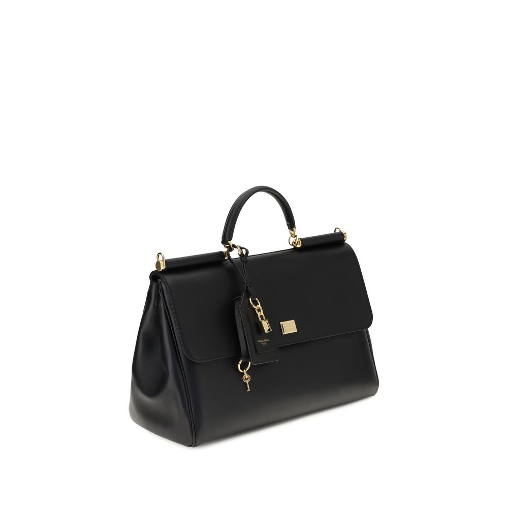 Dolce & Gabbana Black Calf Leather Bos Taurus Shoulder Bag - Image 2