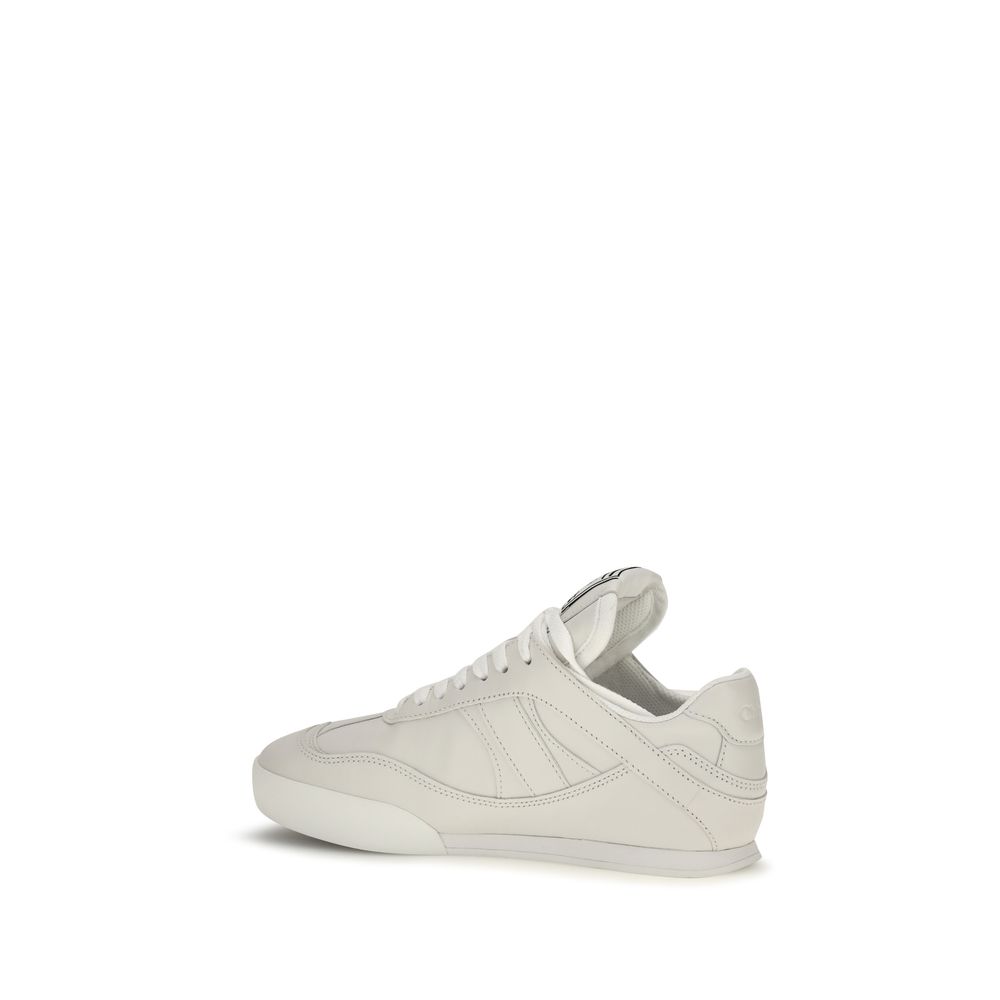 ChloƩ White Calf Leather Bos Taurus Athletic Sneakers - Image 3