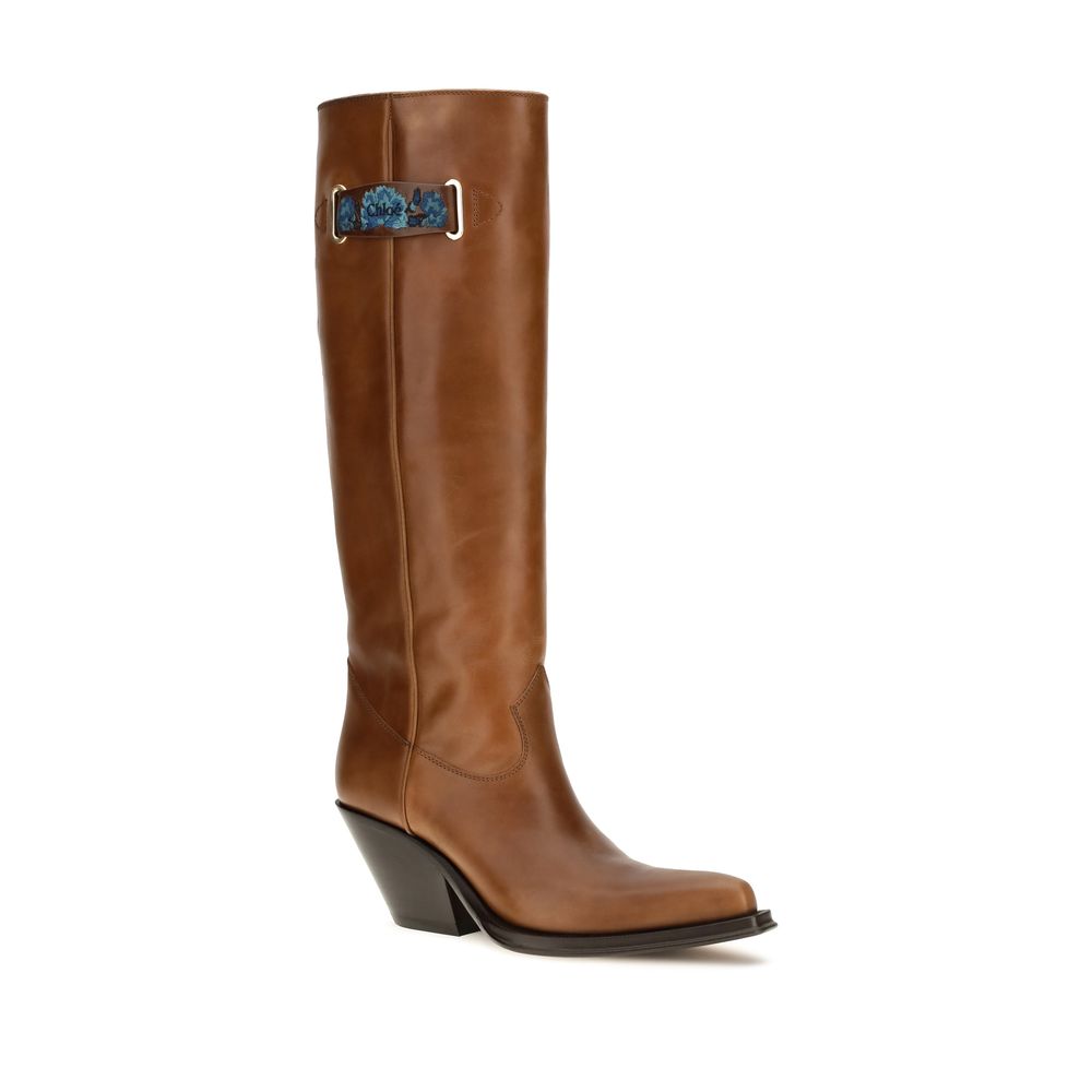 ChloƩ Brown Calf Leather Bos Taurus Over The Knee - Image 2