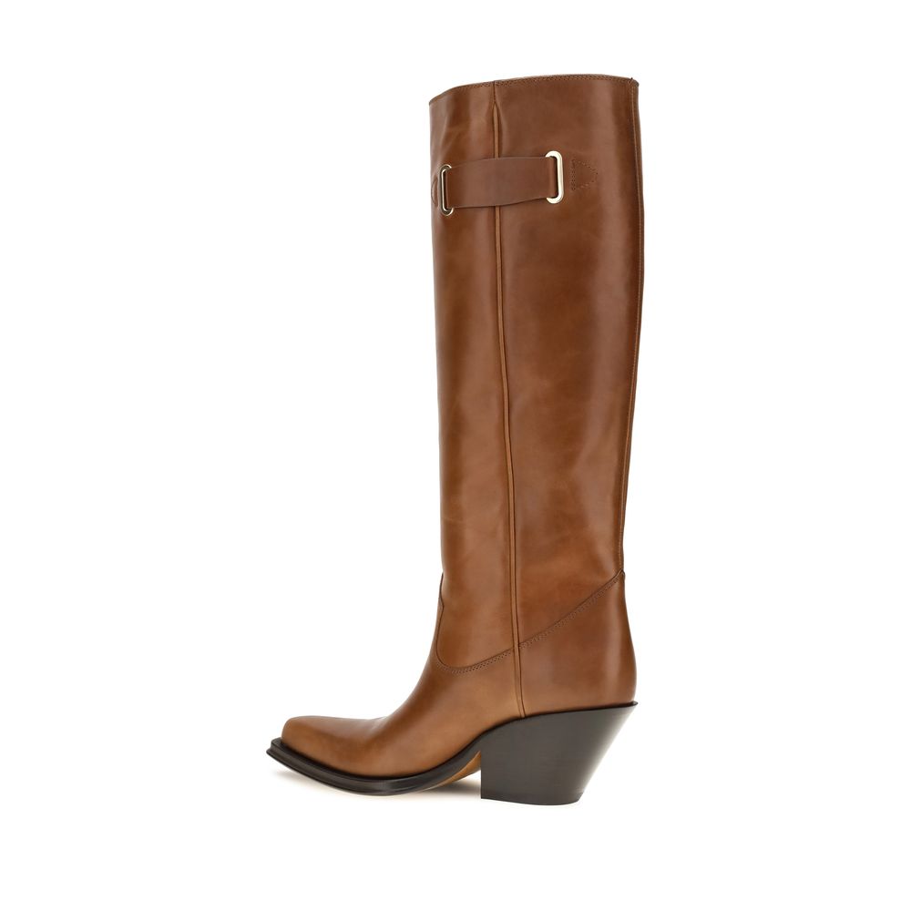 ChloƩ Brown Calf Leather Bos Taurus Over The Knee - Image 3