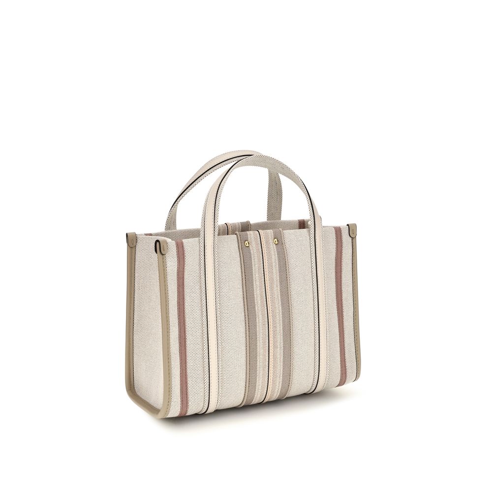 ChloƩ Beige Cotton Shoulder Bag - Image 3