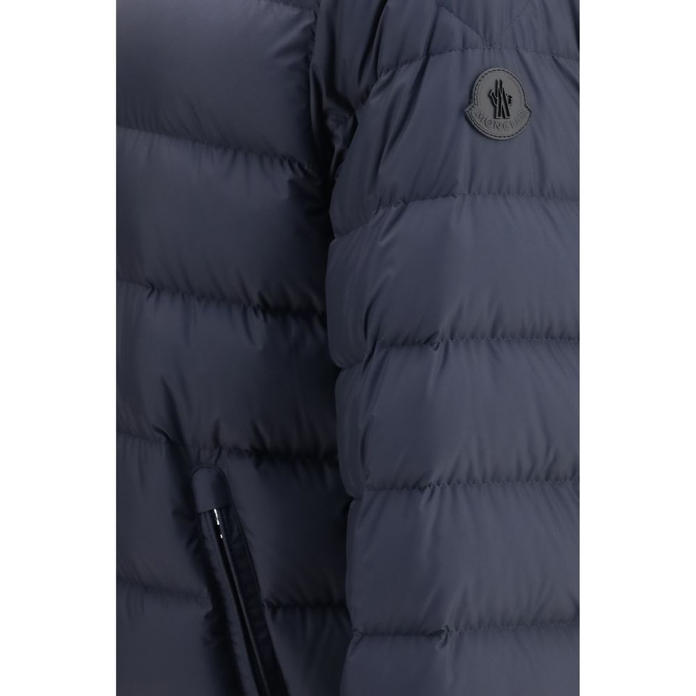 Moncler Blue Goose Down Shell Jacket - Image 3