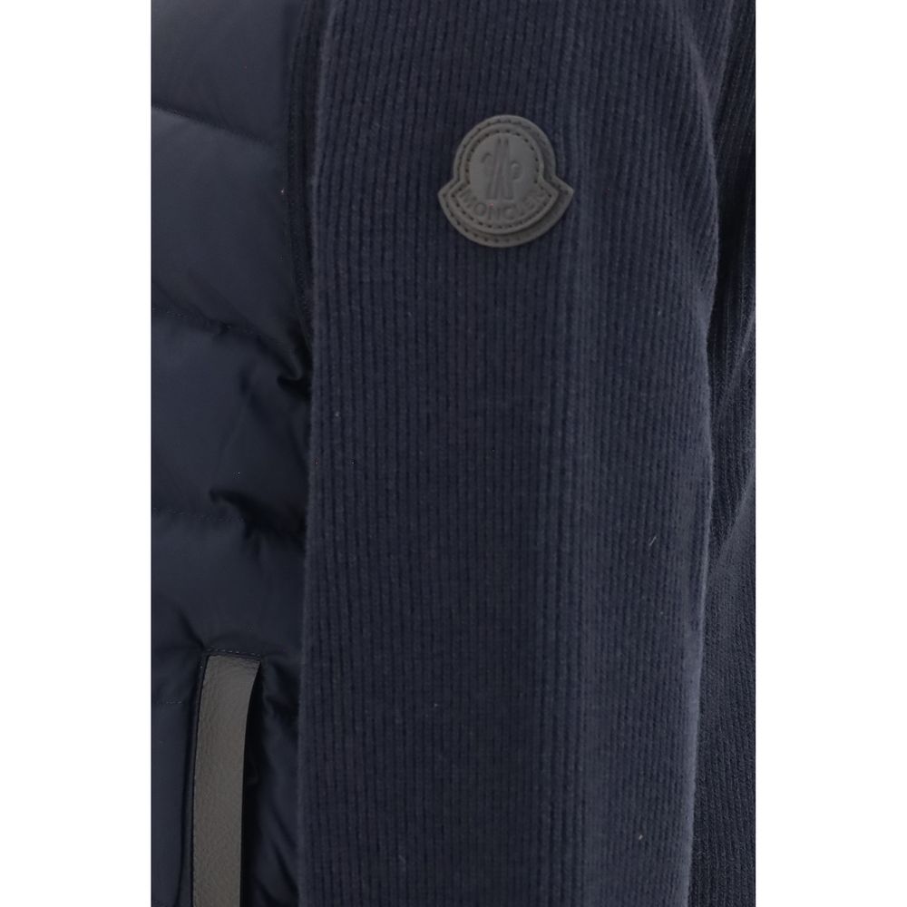 Moncler Blue Wool Oves Aries Sweatshirt - Image 3