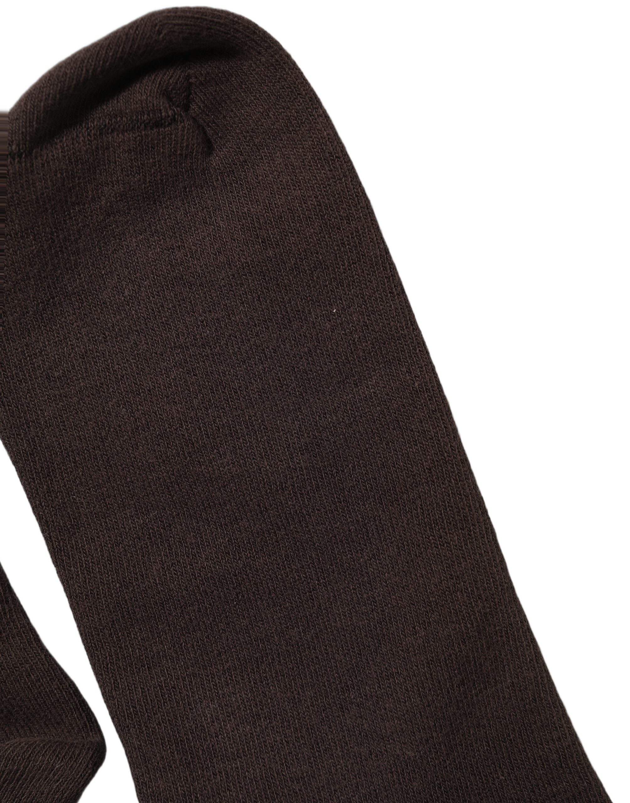 Dolce & Gabbana Dark Brown Cotton Over The Calf Accessory Socks - Image 4