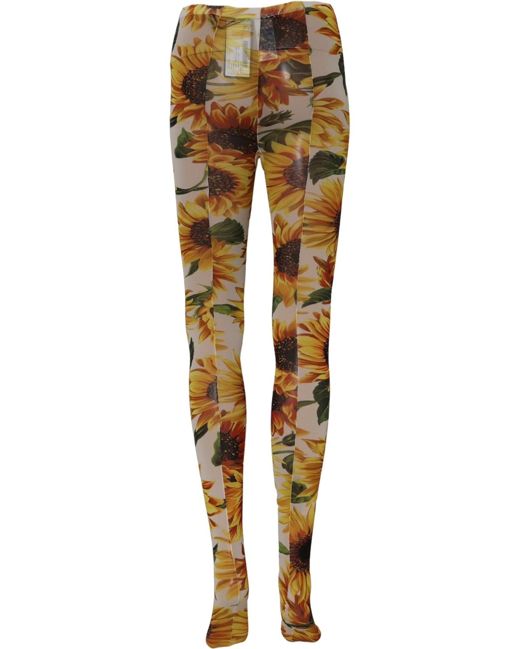 Dolce & Gabbana Multicolor Floral Nylon Tights Stockings Socks - Image 5