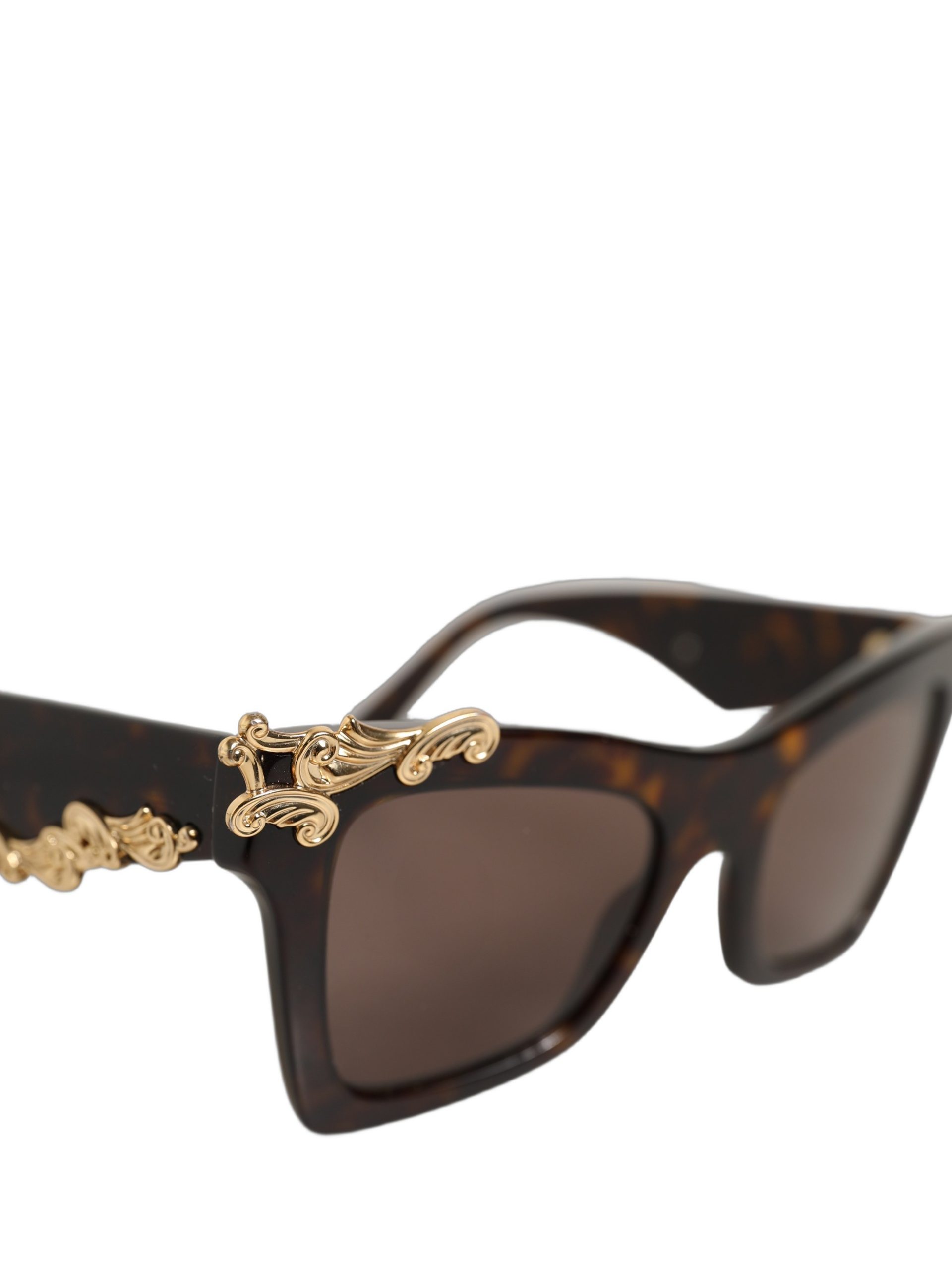 Dolce & Gabbana Brown DG4434 Accent Havana Acetate Frame Sunglasses - Image 8