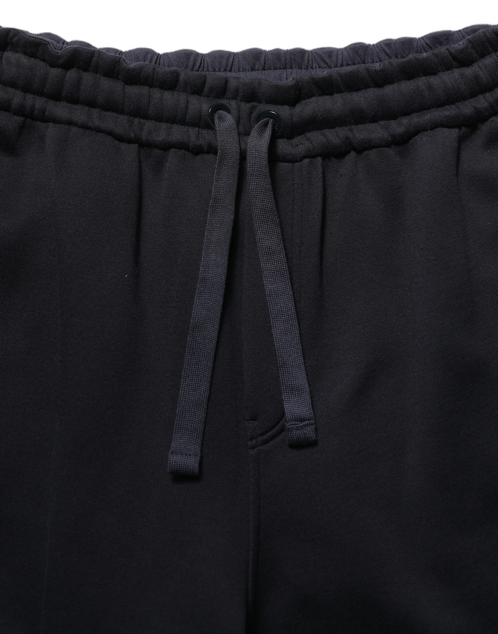 Dolce & Gabbana Dark Blue Relaxed Wide Leg Men Jogger Pants