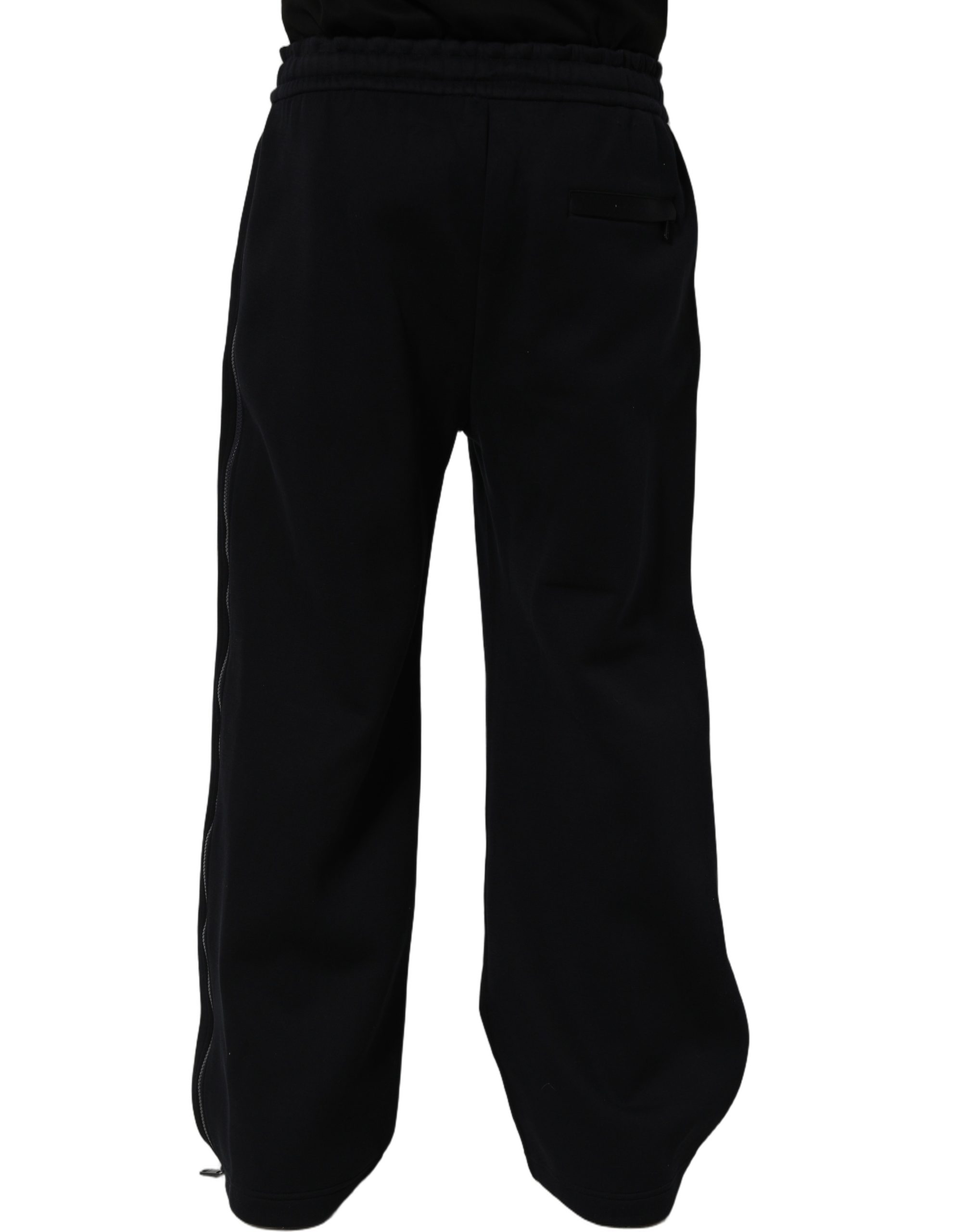 Dolce & Gabbana Dark Blue Relaxed Wide Leg Men Jogger Pants - Image 5