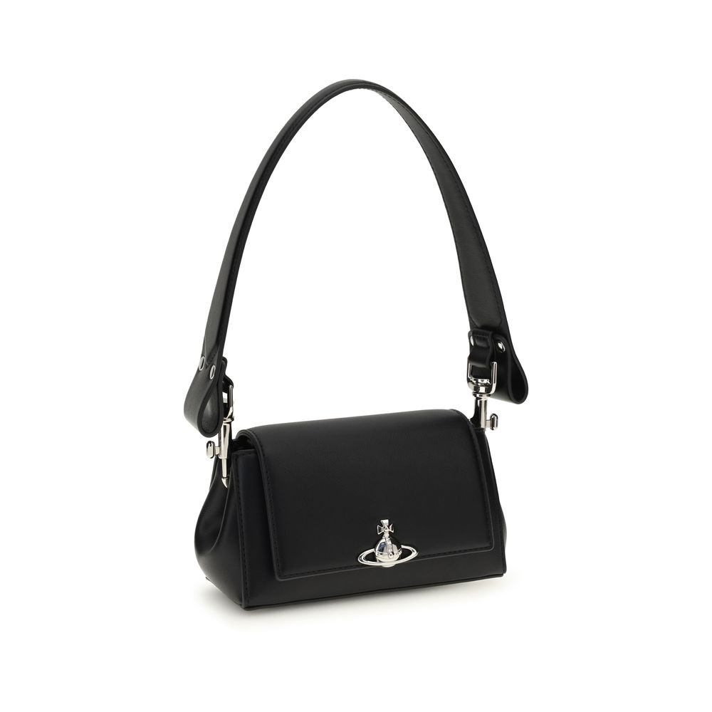 Vivienne Westwood Black Polyurethane Shoulder Bag - Image 2