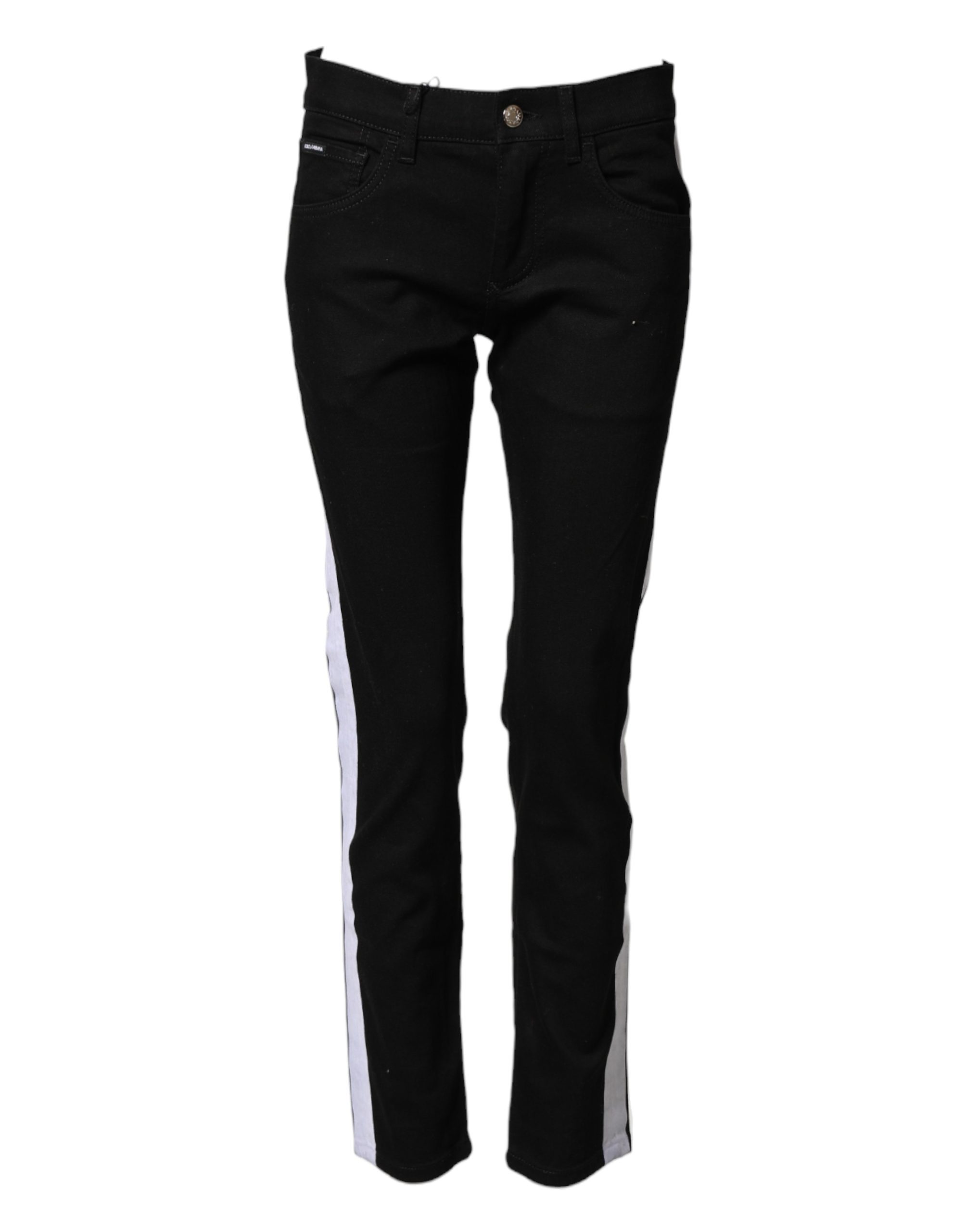 Dolce & Gabbana Black Cotton Stretch Skinny Denim Trouser Jeans - Image 5