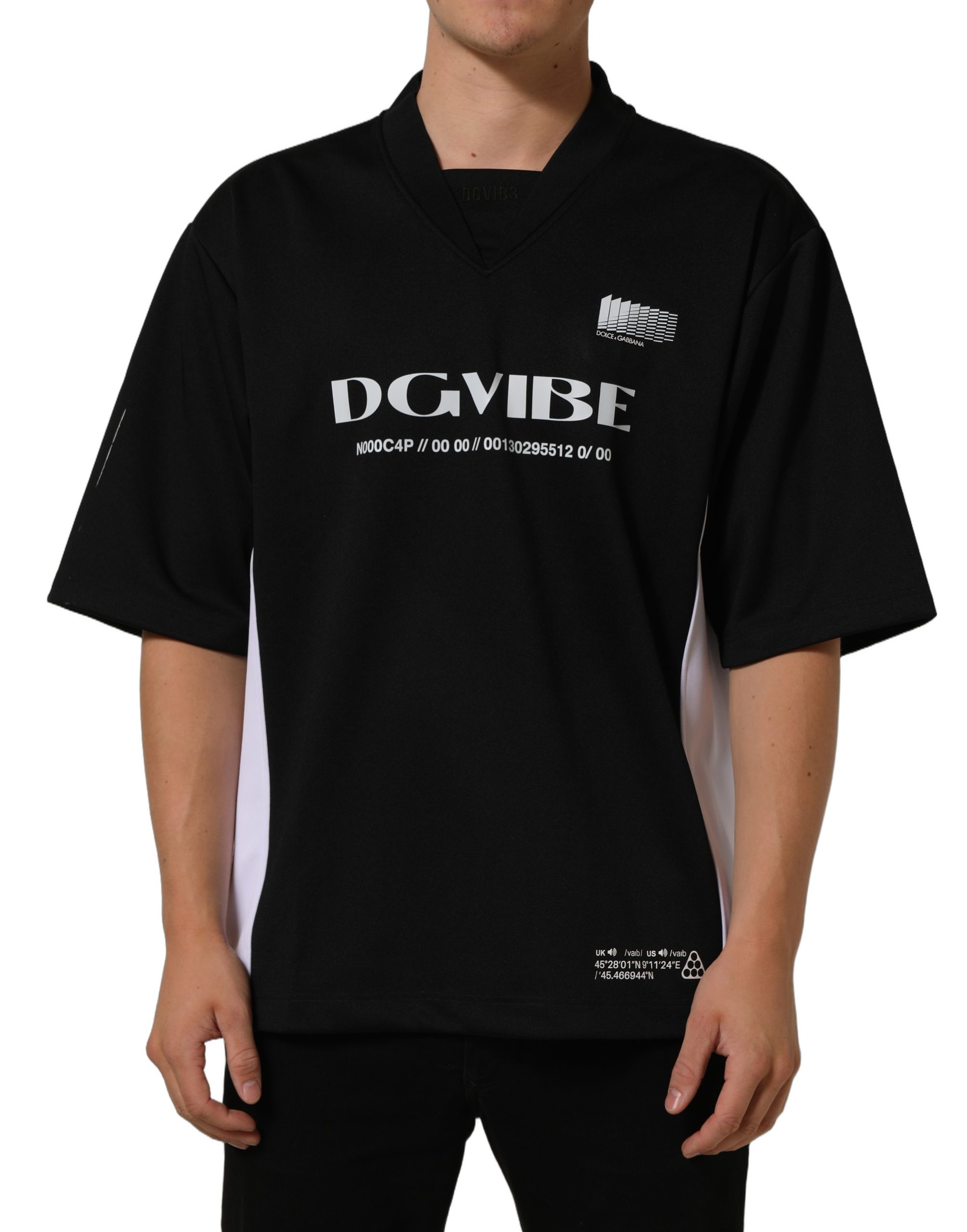 Dolce & Gabbana Black Polyester DGVIB3 Oversized Jersey T-shirt - Image 2