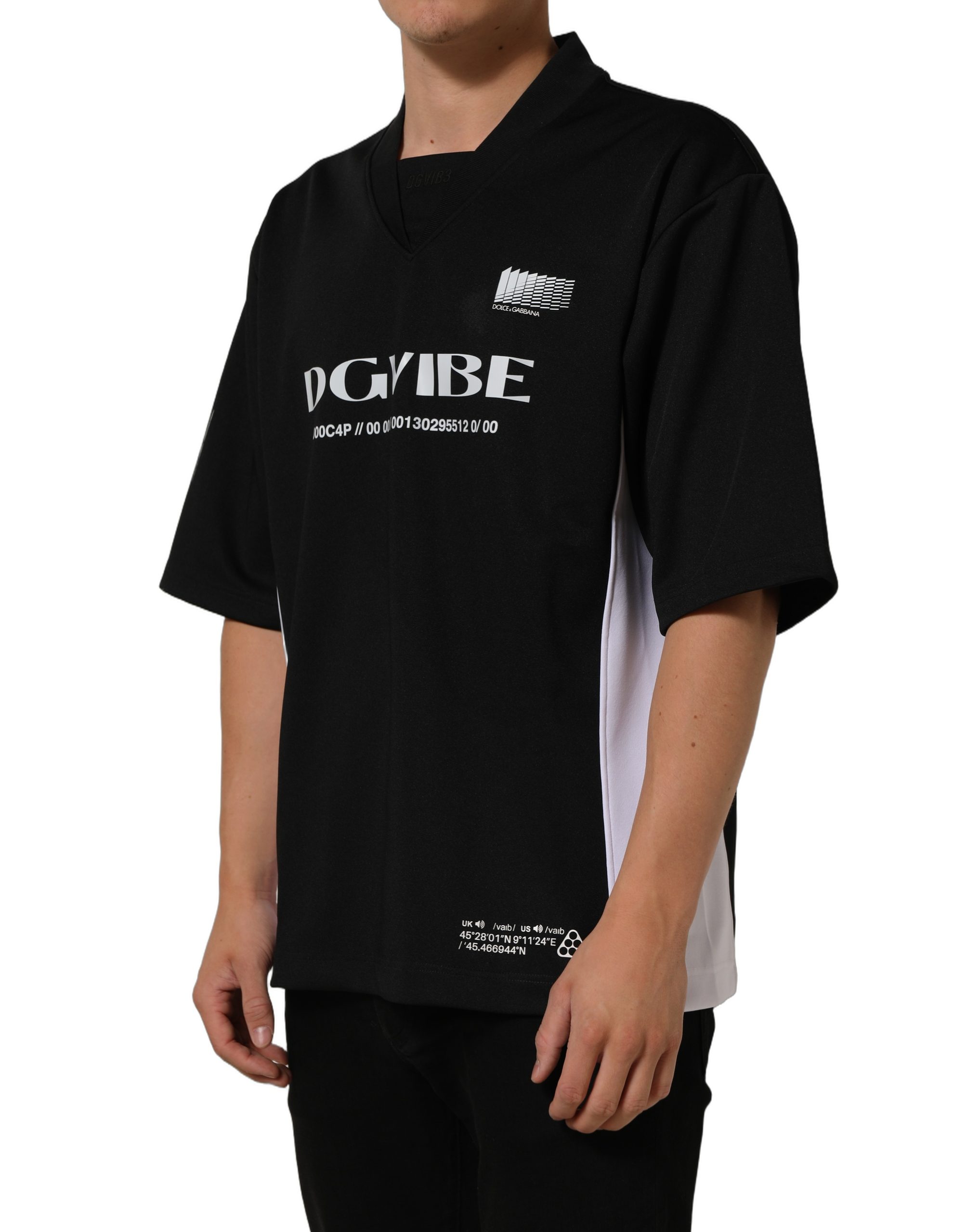 Dolce & Gabbana Black Polyester DGVIB3 Oversized Jersey T-shirt - Image 4