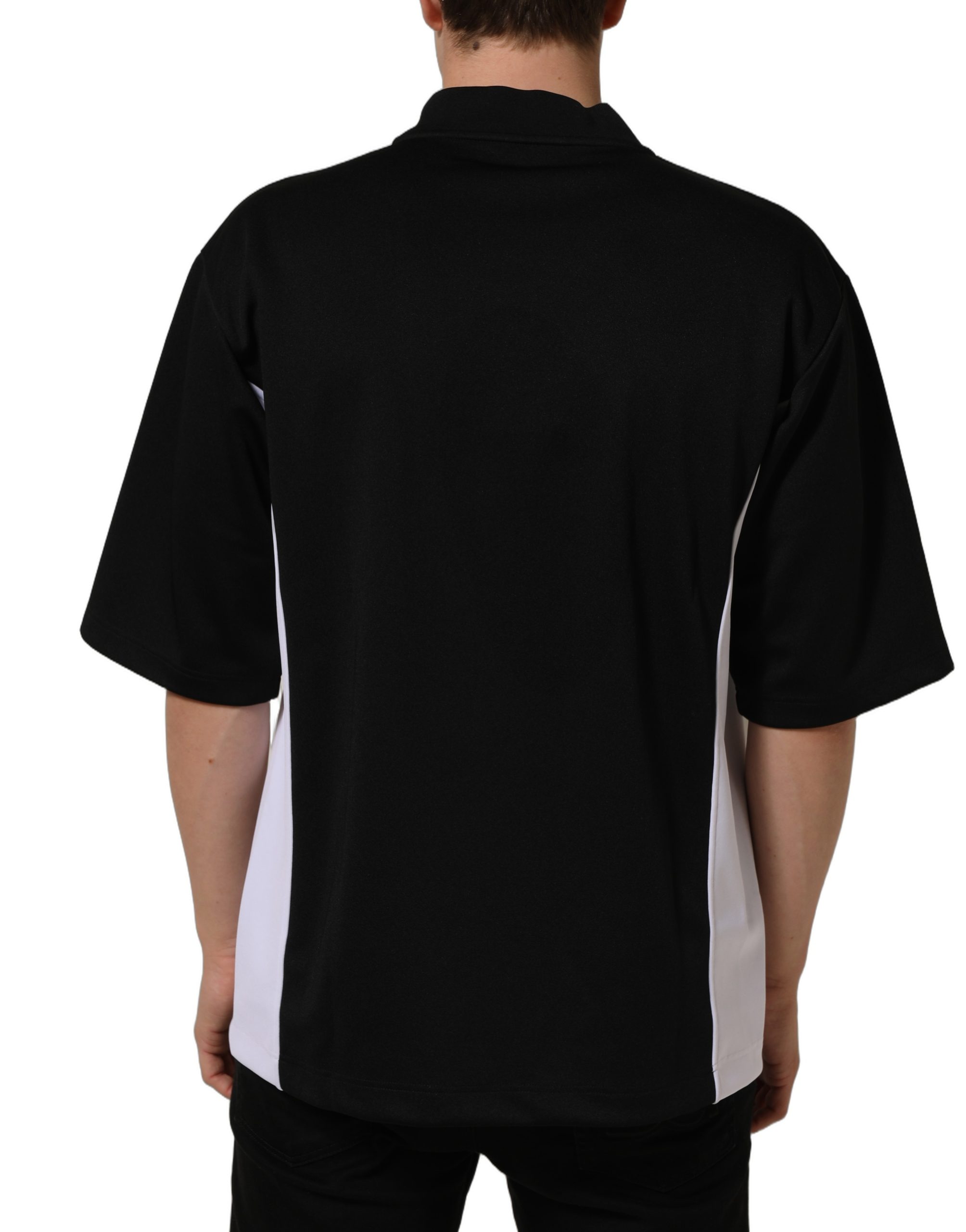 Dolce & Gabbana Black Polyester DGVIB3 Oversized Jersey T-shirt - Image 5