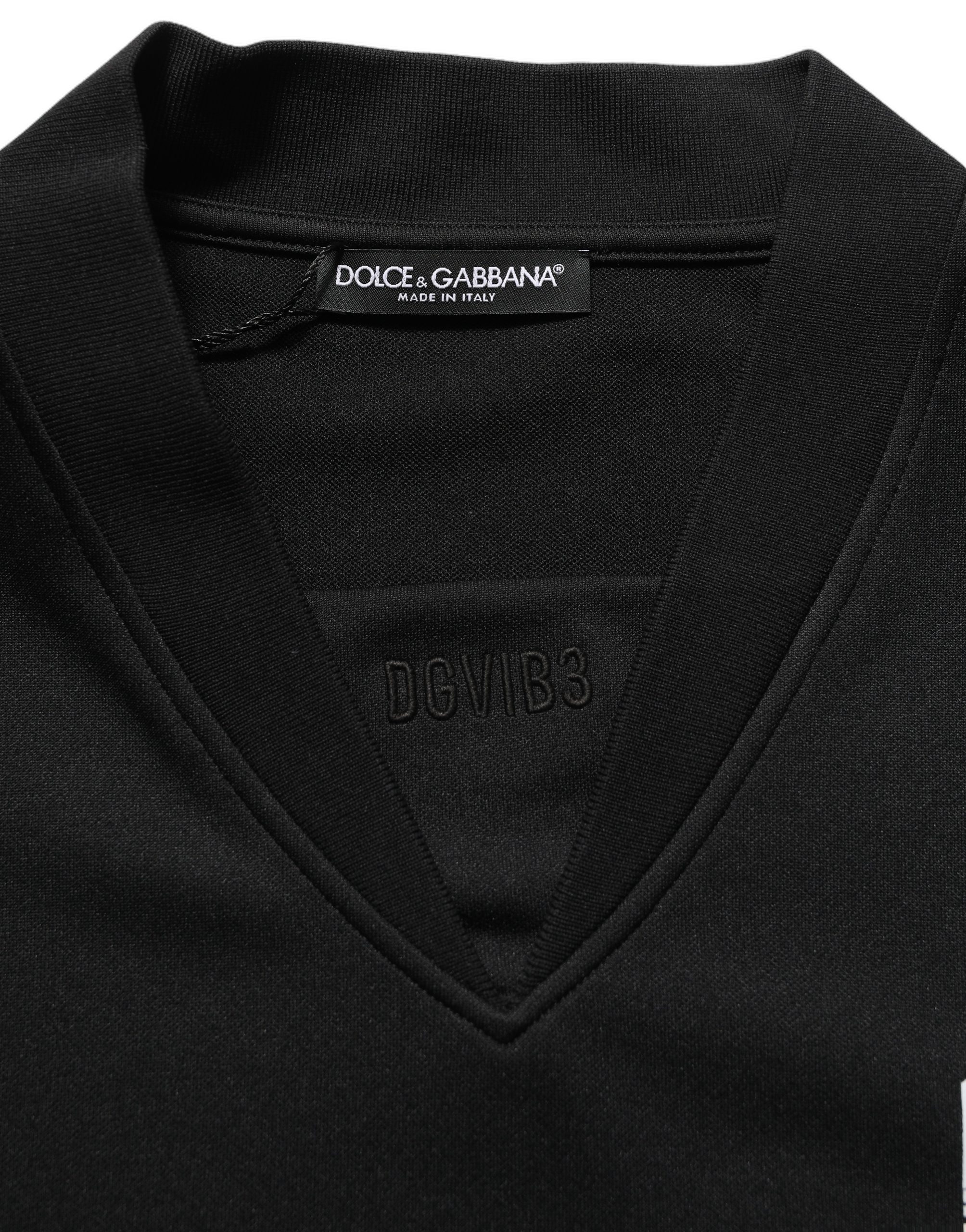 Dolce & Gabbana Black Polyester DGVIB3 Oversized Jersey T-shirt - Image 7