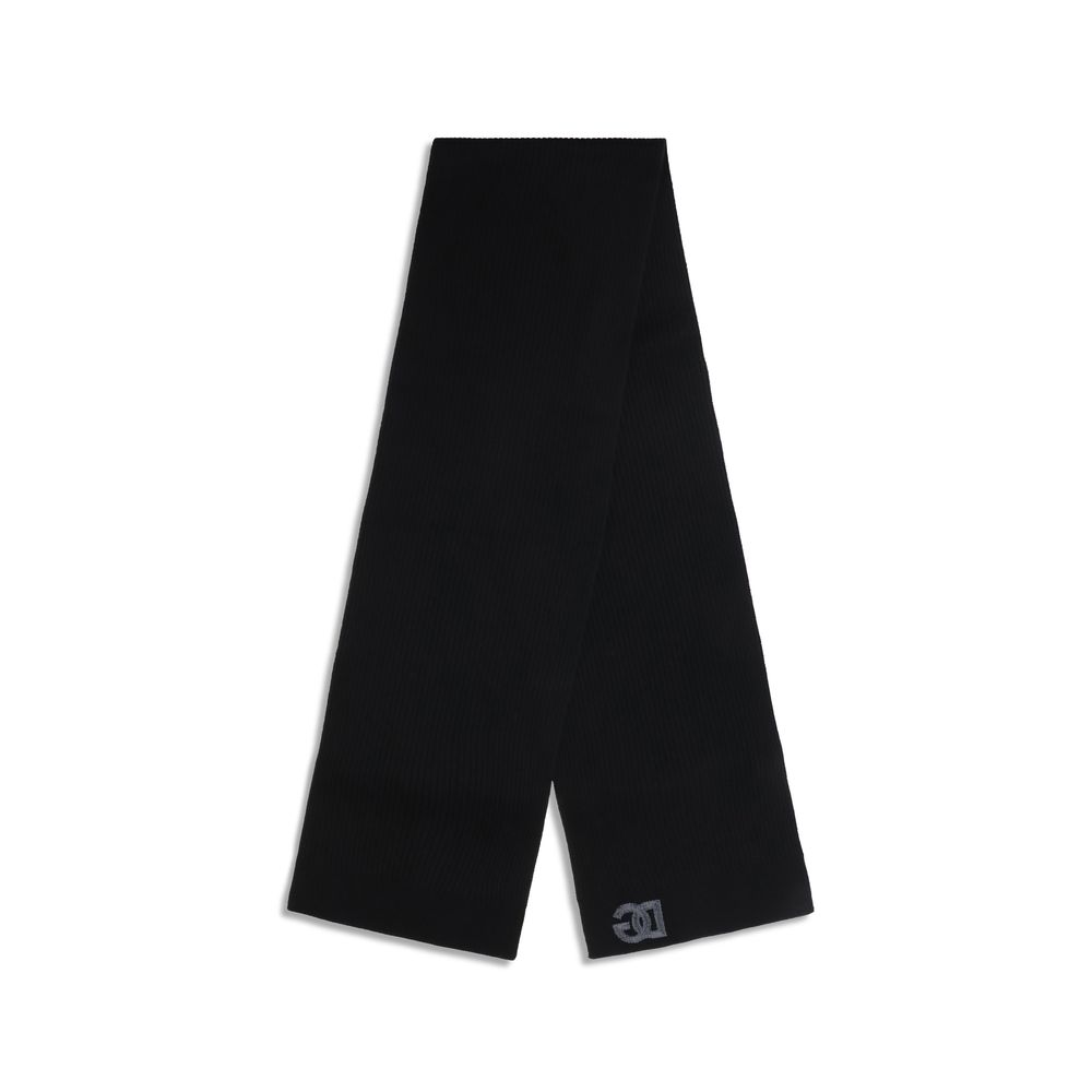 Dolce & Gabbana Black Wool Oves Aries Scarf - Image 2