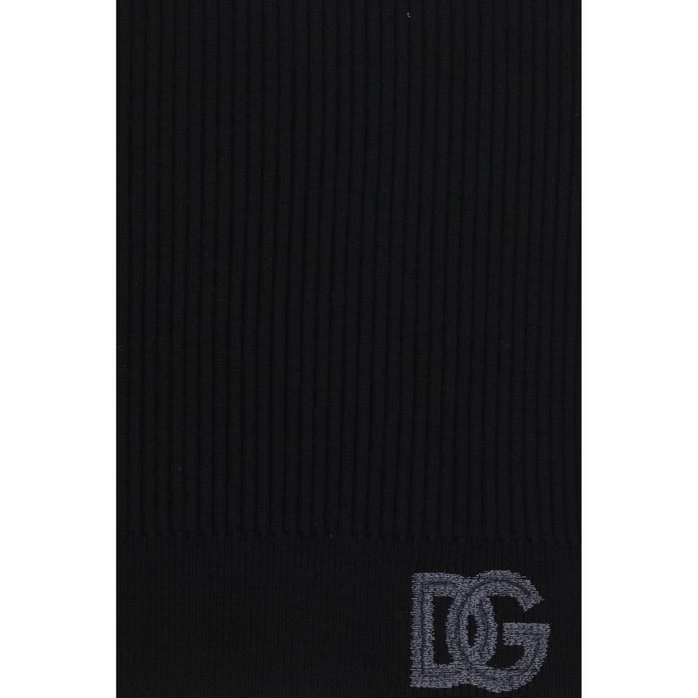 Dolce & Gabbana Black Wool Oves Aries Scarf - Image 3