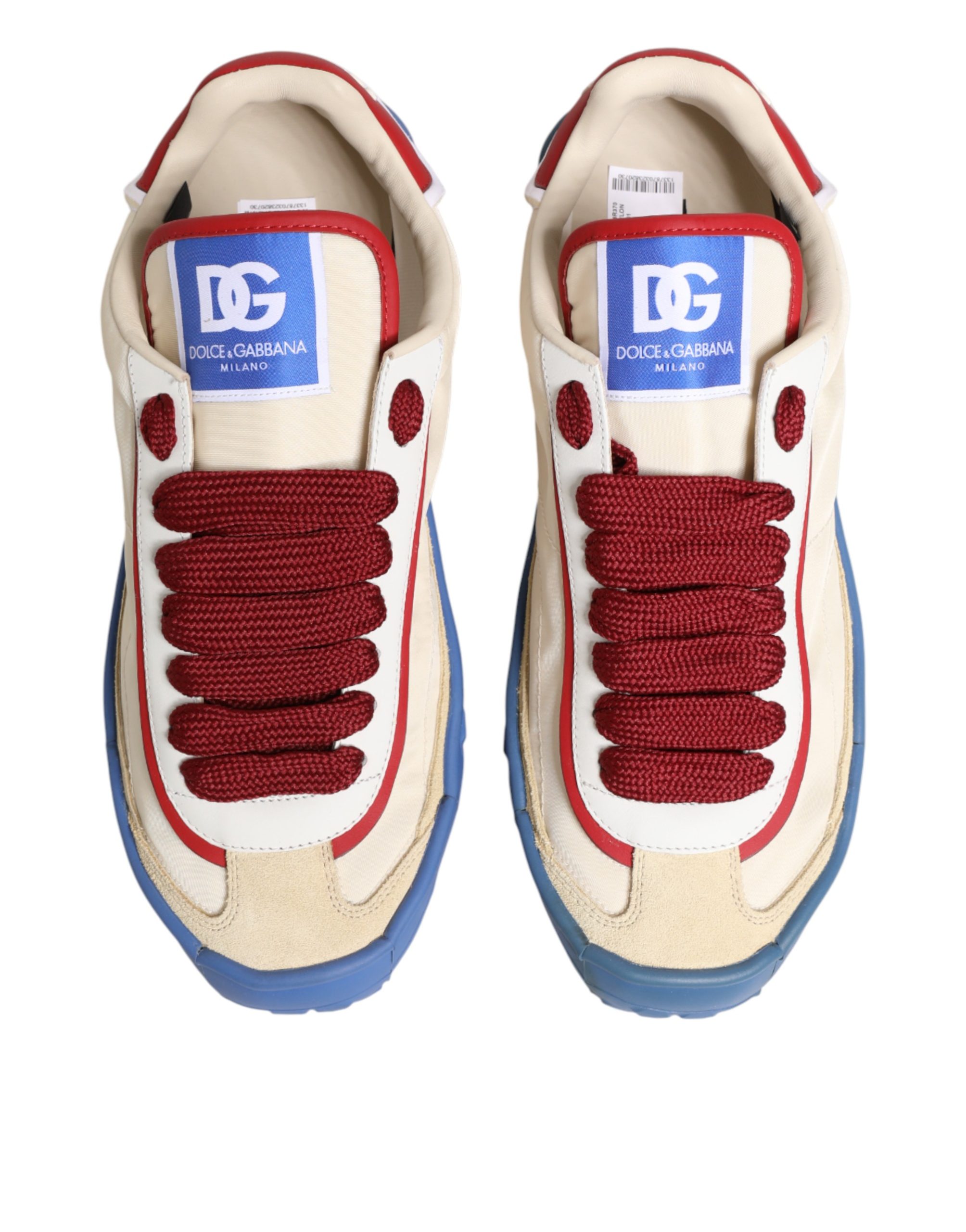Dolce & Gabbana Multicolor Old Runner Lace-Up Sneakers Shoes - Image 3