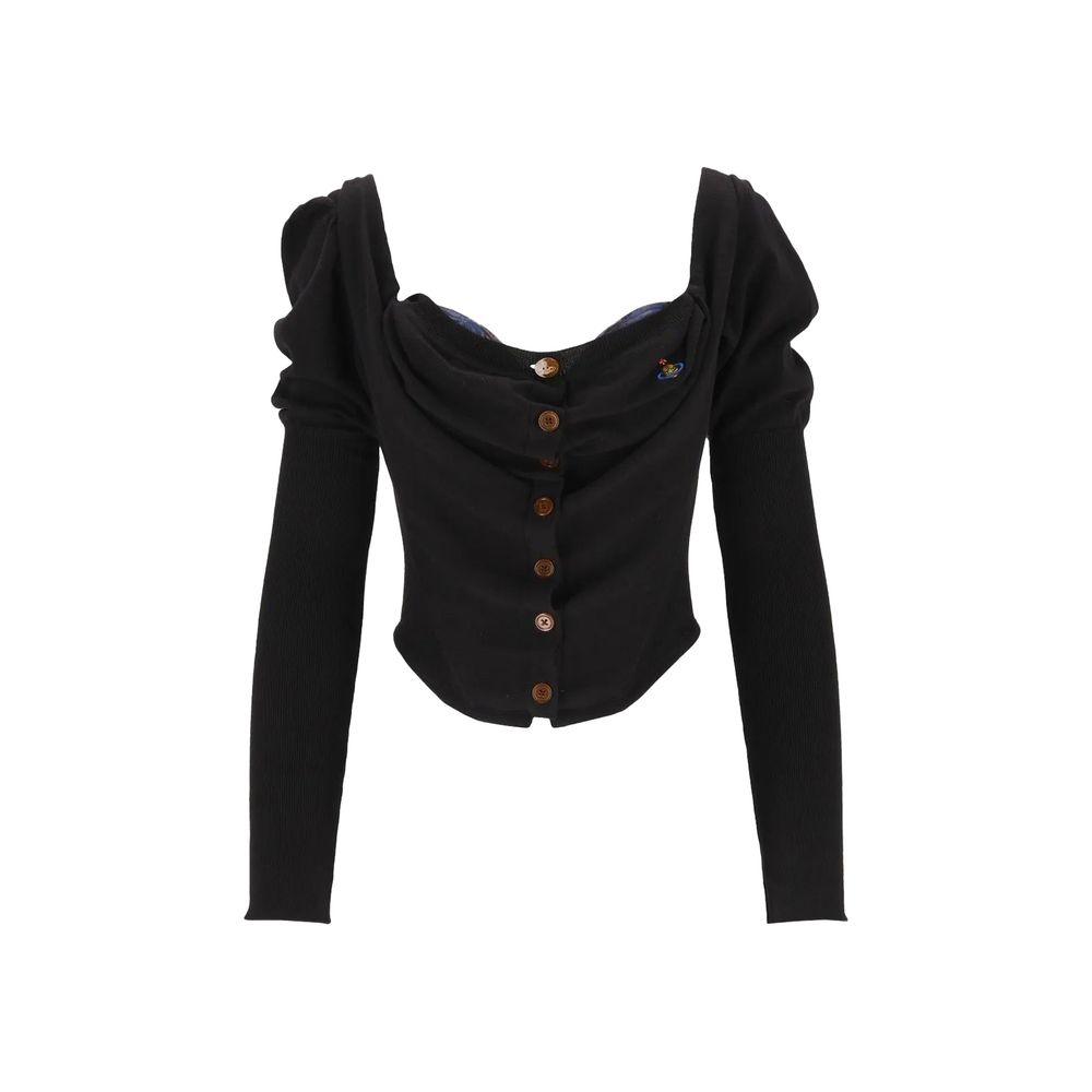 Vivienne Westwood Black Silk Cardigan