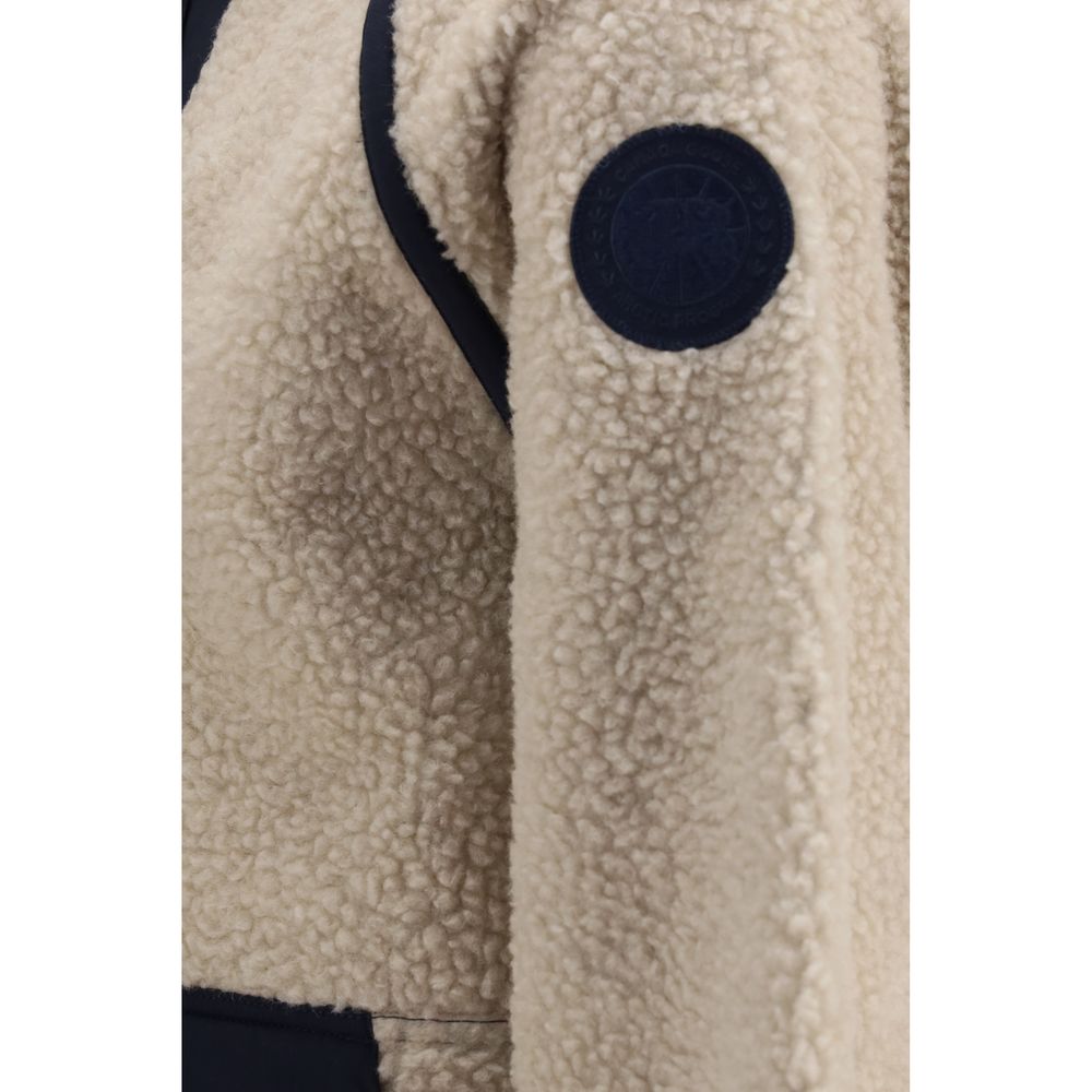 Canada Goose Beige Wool Oves Aries Shell Jacket - Image 3