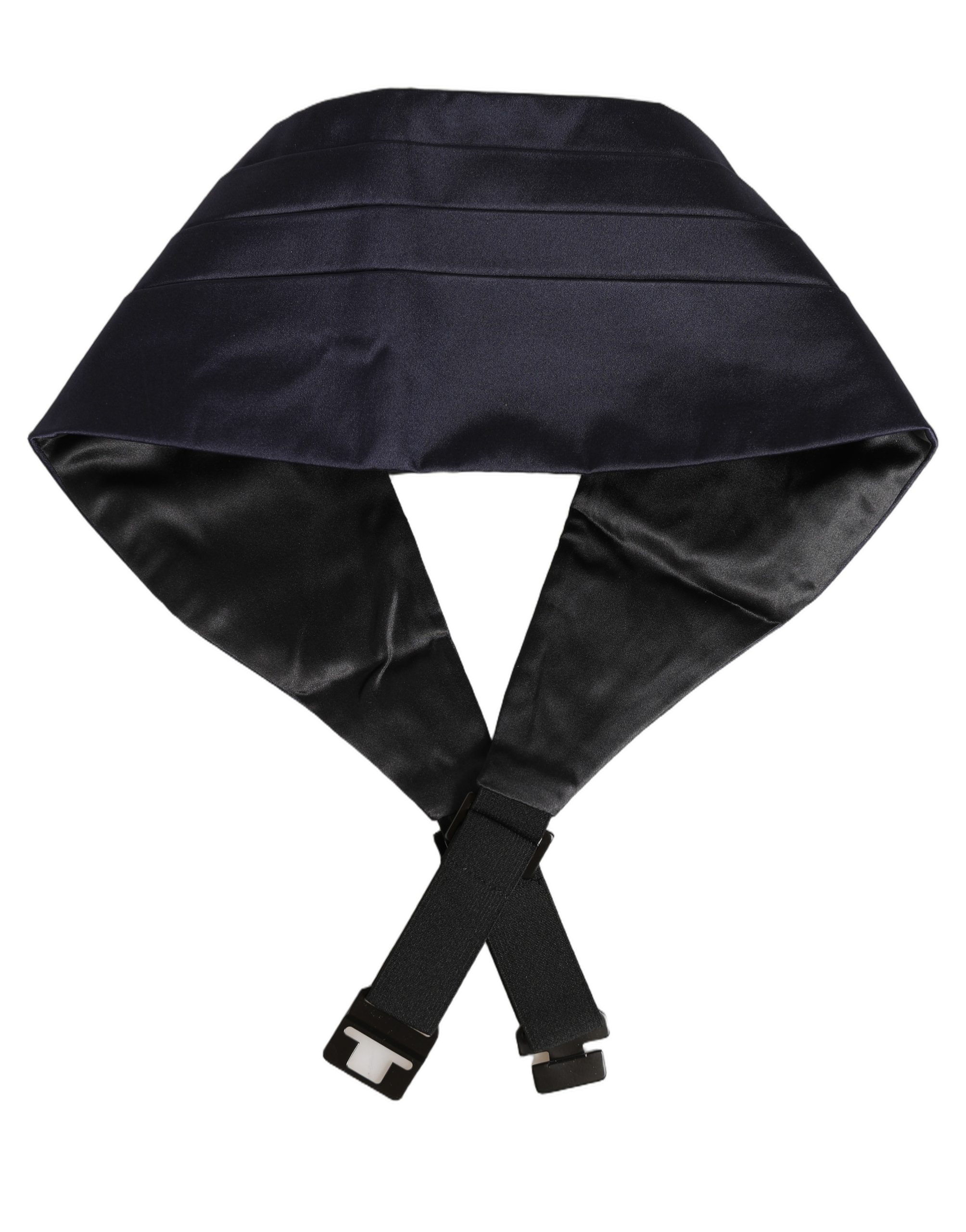 Dolce & Gabbana Dark Blue 100% Silk Belt Waist Cummerbund - Image 3
