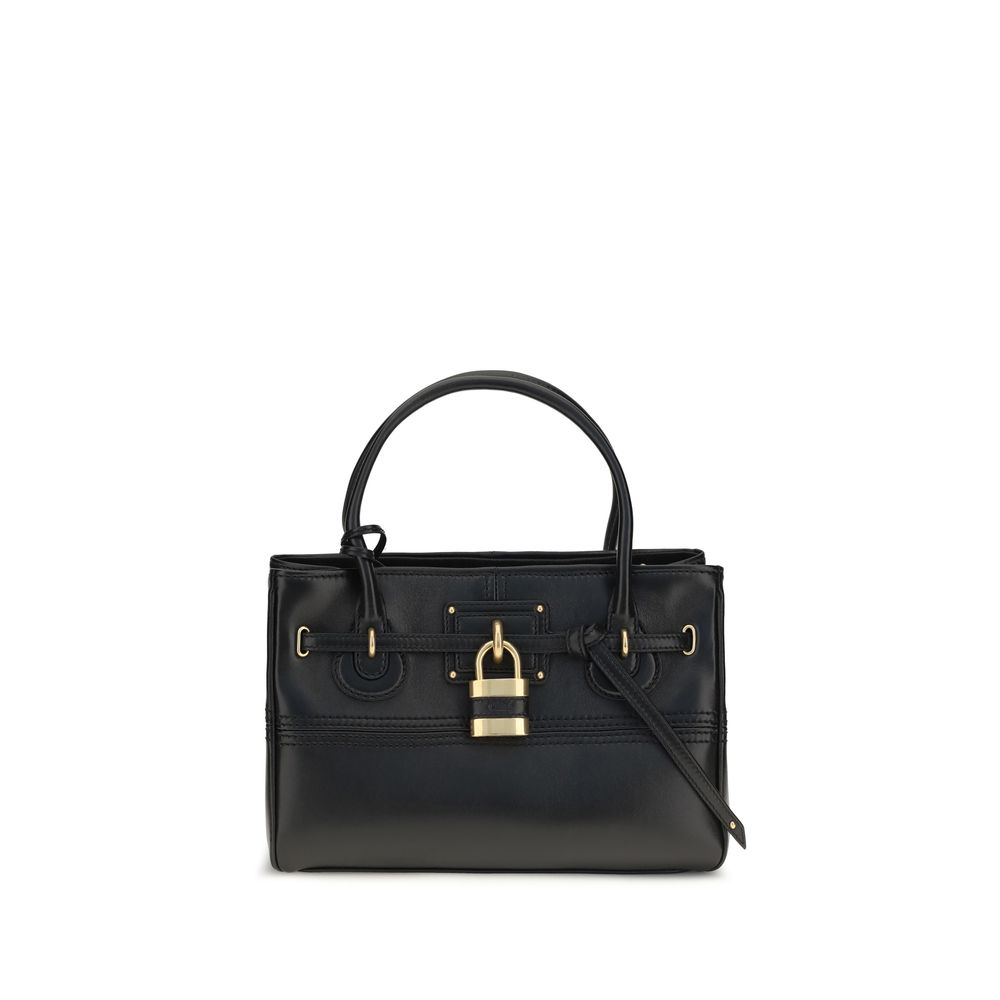 ChloƩ Black Buffalo Leather Shoulder Bag
