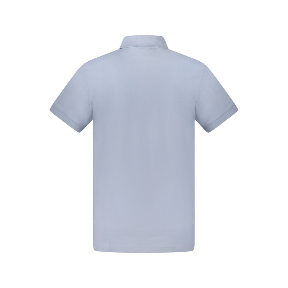 Hugo Boss Light Blue Cotton Men's Polo - Image 2