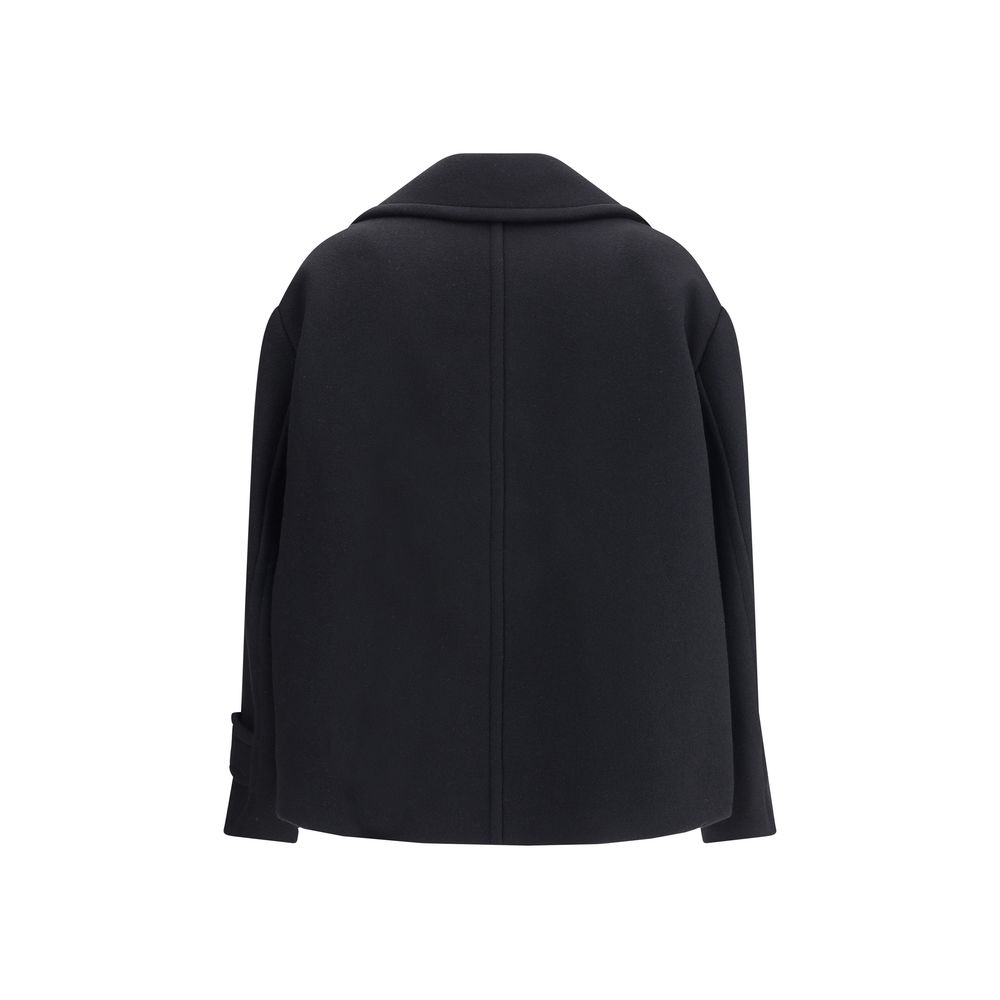 ChloƩ Black Wool Oves Aries Coat - Image 2