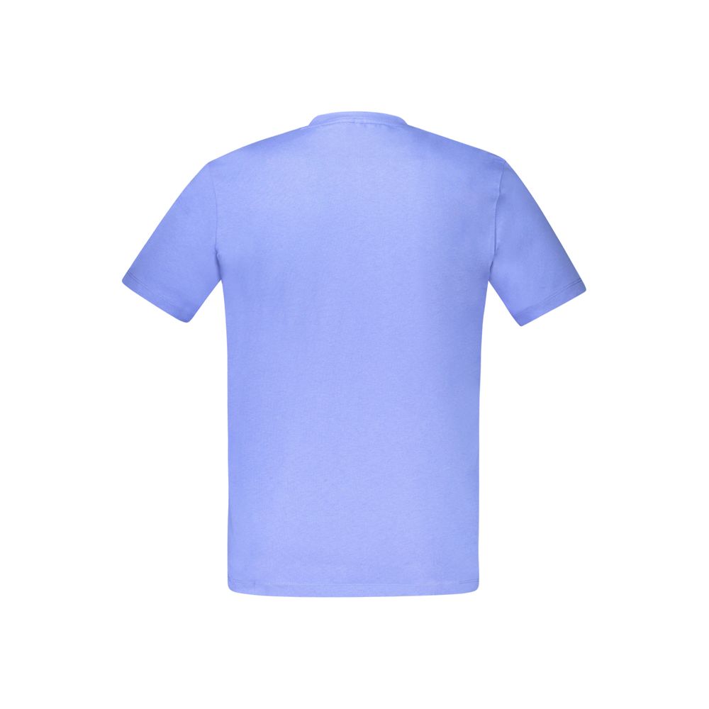 Hugo Boss Blue Cotton Men's T-Shirt - Image 2