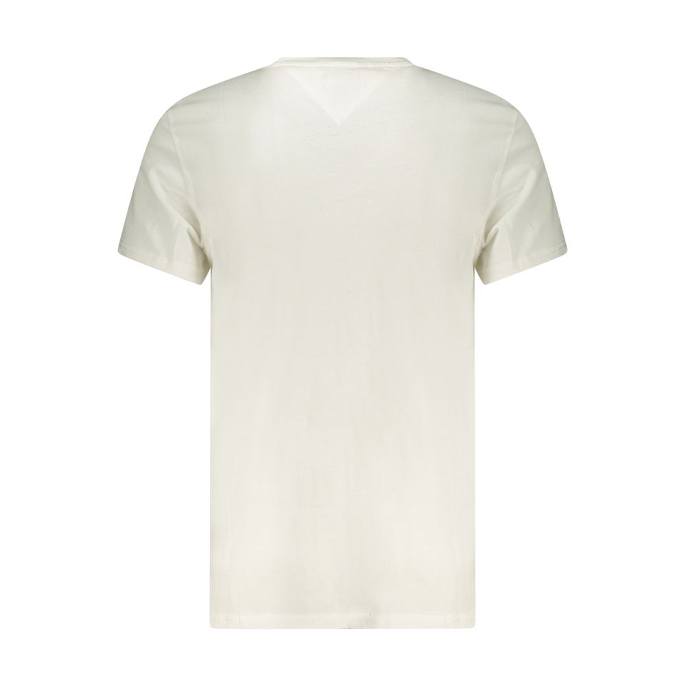 Tommy Hilfiger White Cotton Men's T-Shirt - Image 2