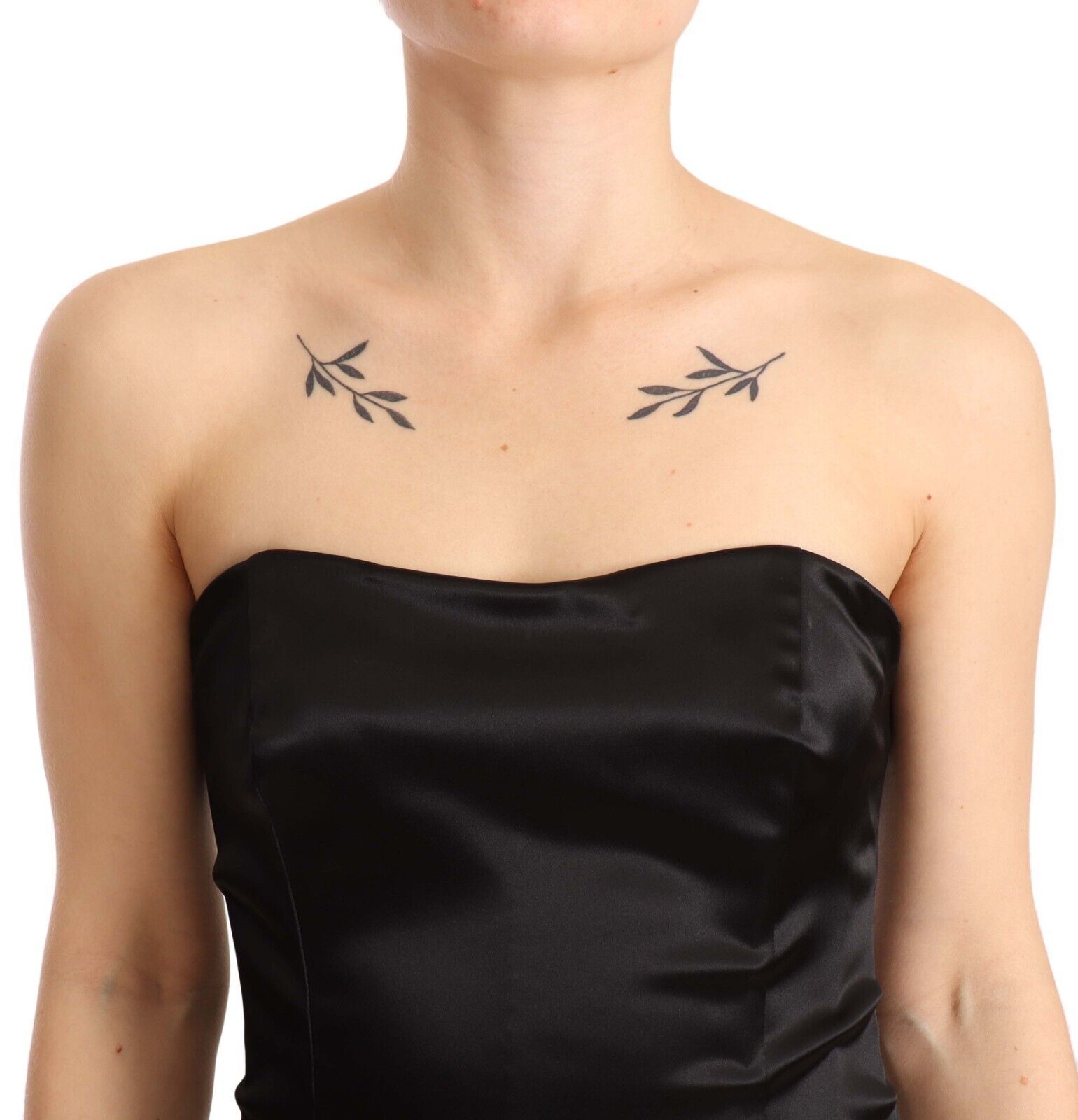 Dolce & Gabbana Black Silk Stretch Sheath Mermaid Gown Dress - Image 3