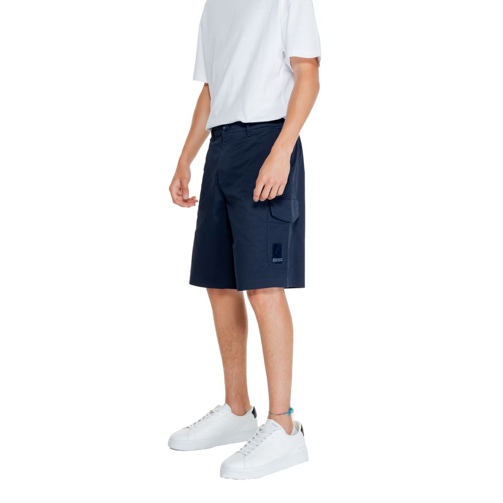 Armani Exchange Blue Cotton Bermuda Shorts - Image 3