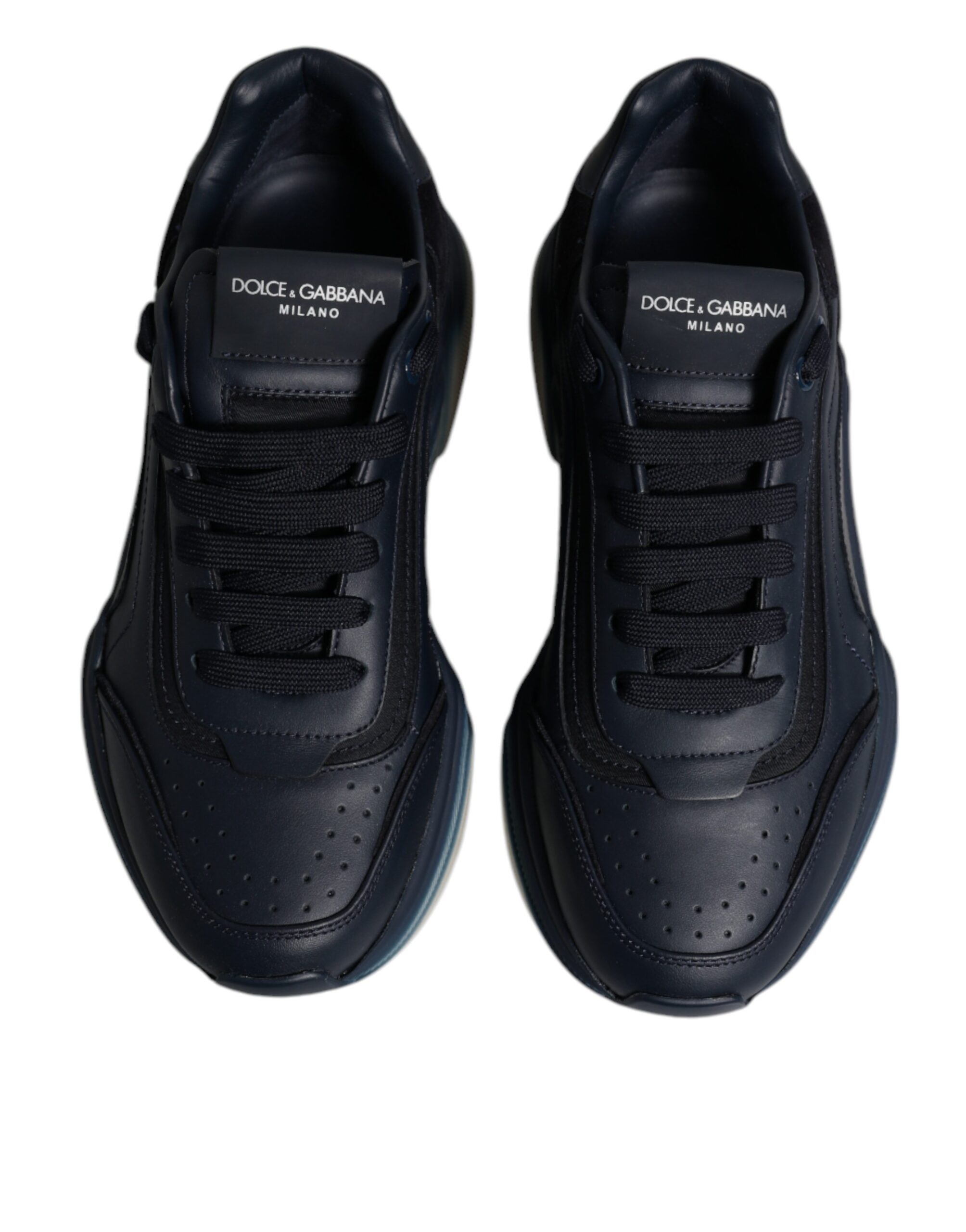 Dolce & Gabbana Navy Blue Daymaster Low Top Men Sneakers Shoes - Image 2