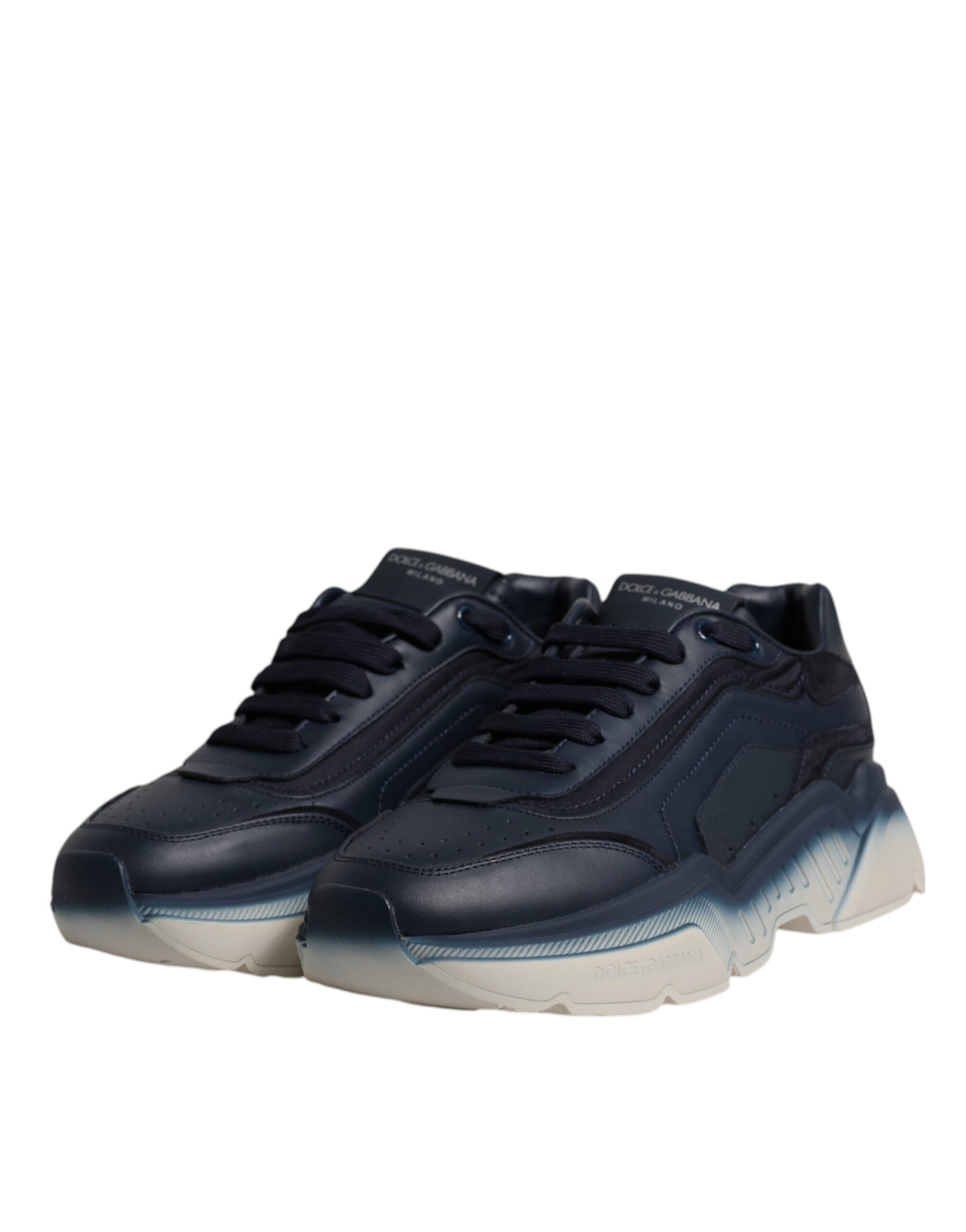 Dolce & Gabbana Navy Blue Daymaster Low Top Men Sneakers Shoes - Image 3