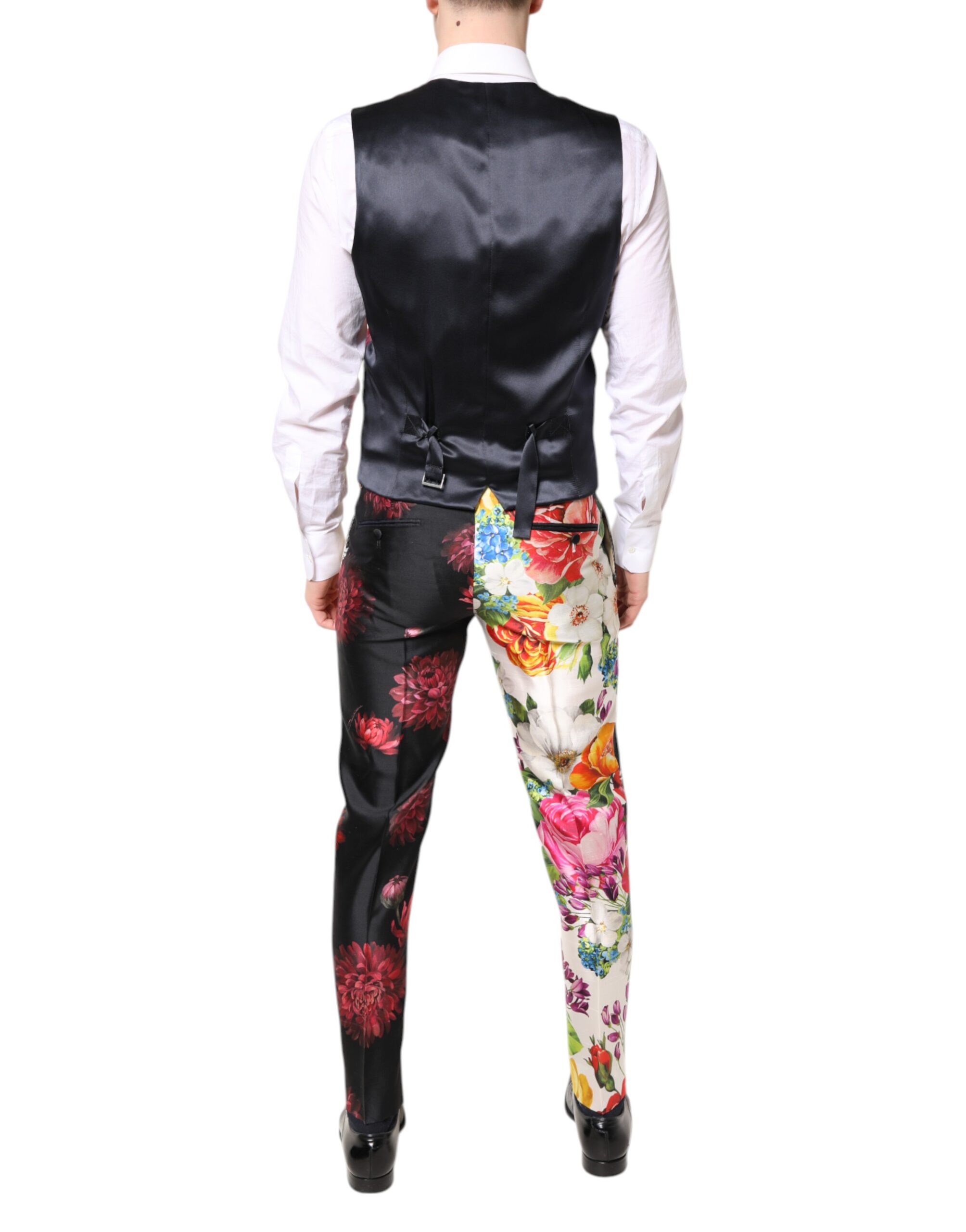 Dolce & Gabbana Multicolor Floral SICILIA Silk 3 Piece Suit - Image 7