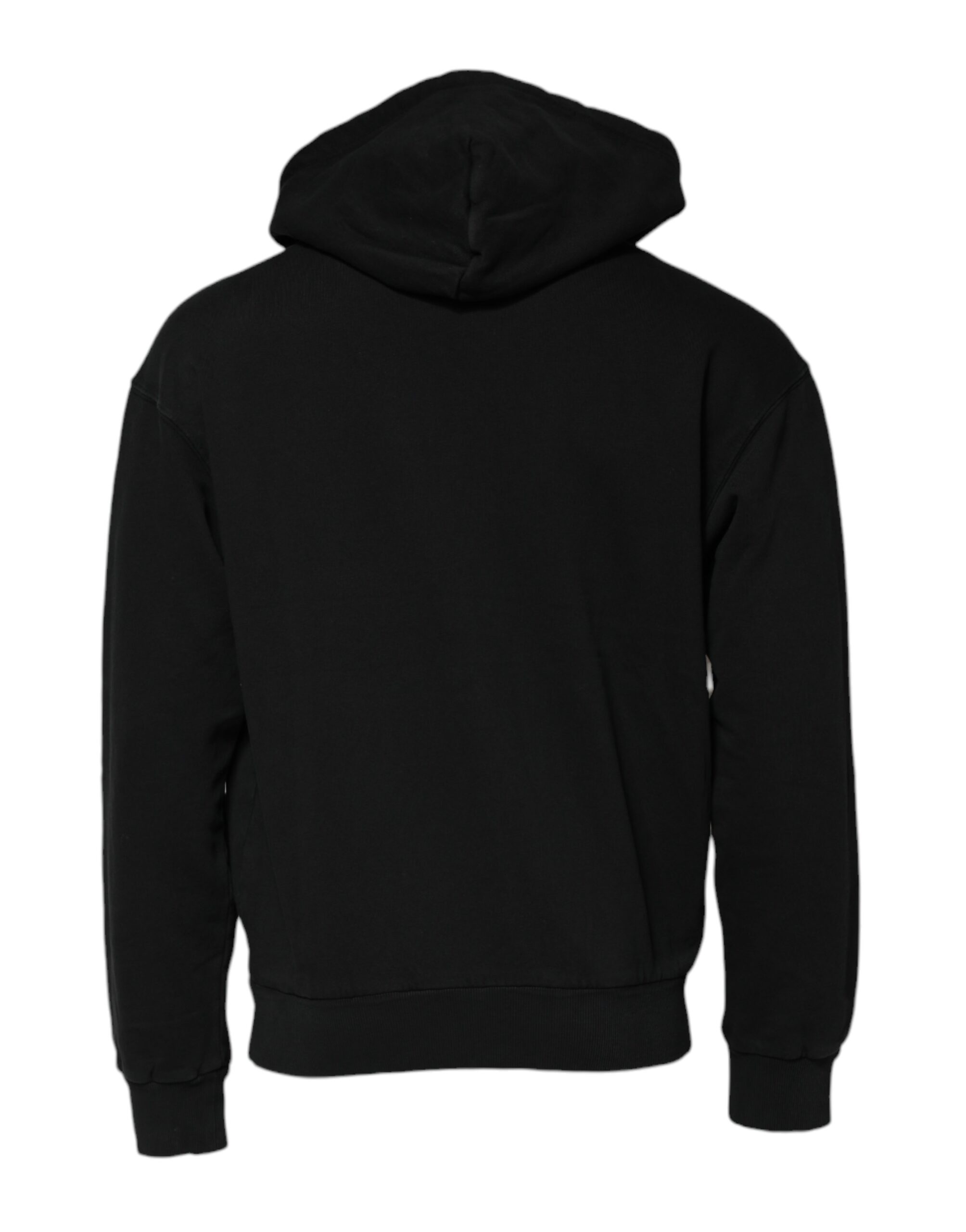 Dolce & Gabbana Black Logo Full Zip Hooded Men Sweatshirt Sweater - Image 4