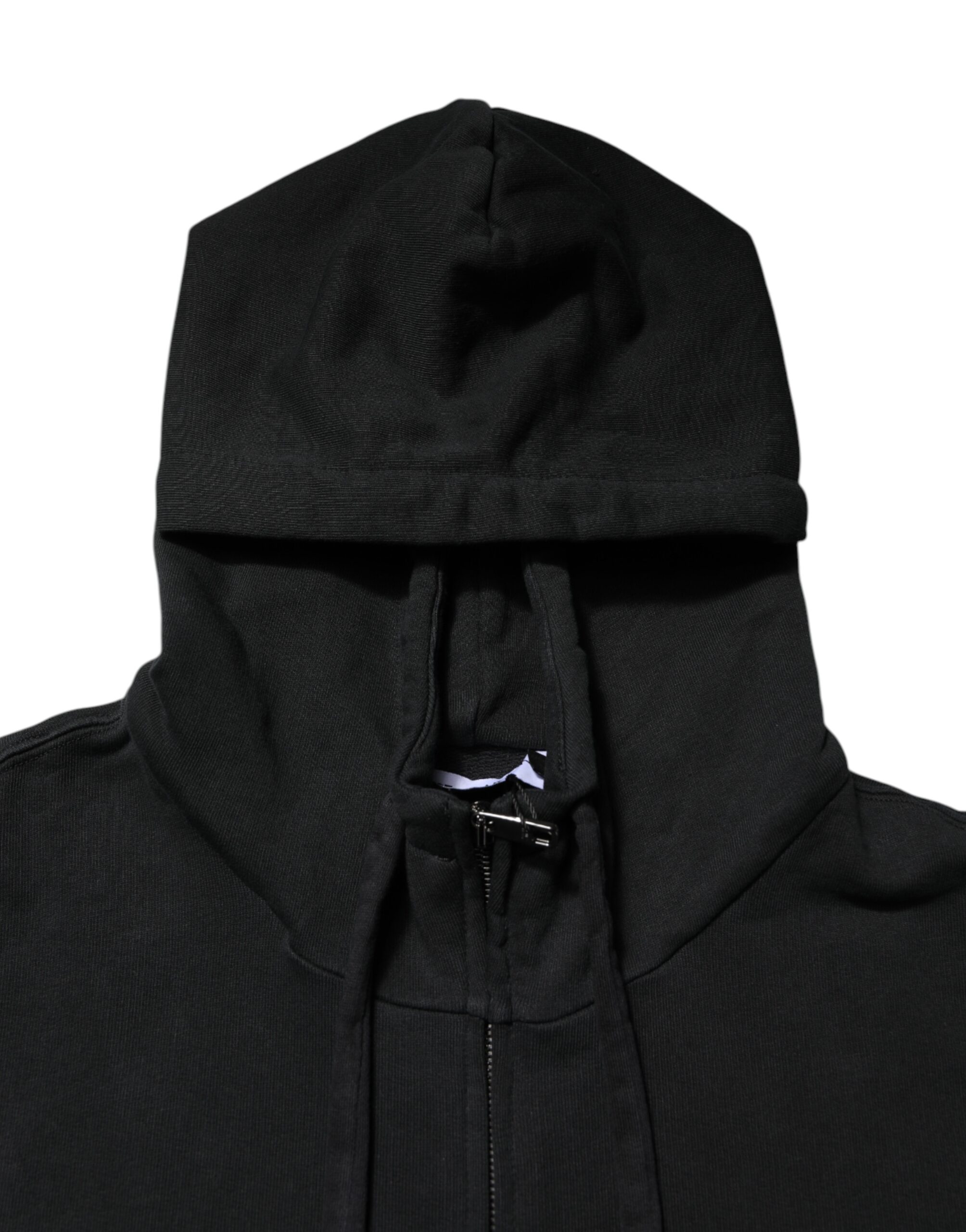 Dolce & Gabbana Black Logo Full Zip Hooded Men Sweatshirt Sweater - Image 5