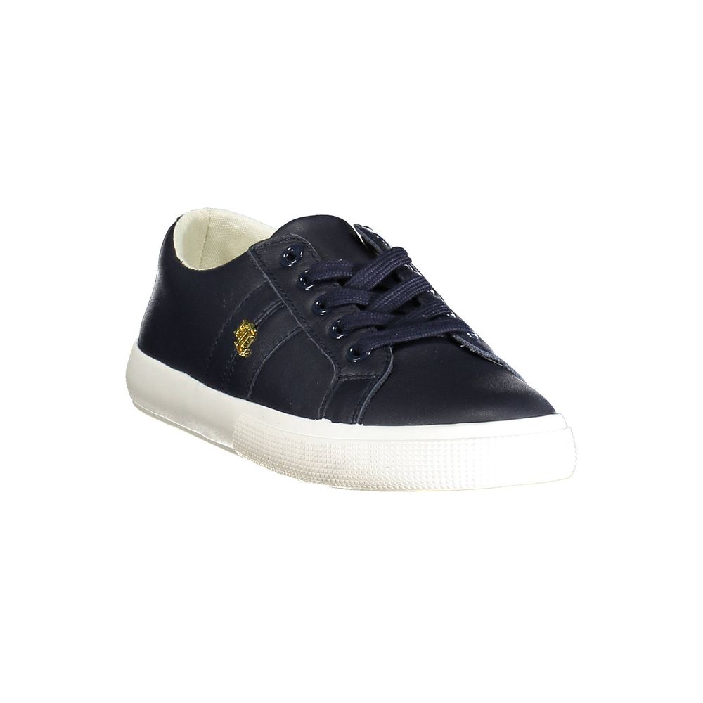 Ralph Lauren Blue Leather Women Sneaker - Image 2