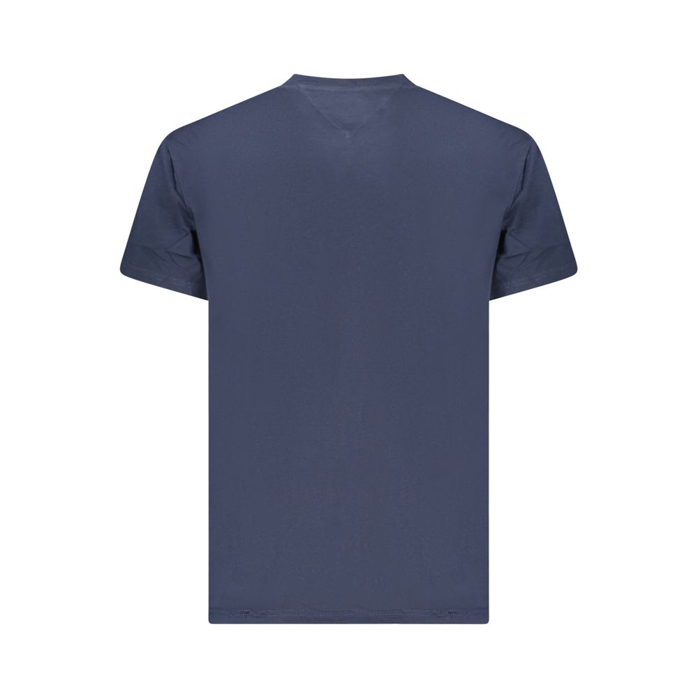 Tommy Hilfiger Blue Cotton Men's T-Shirt - Image 2