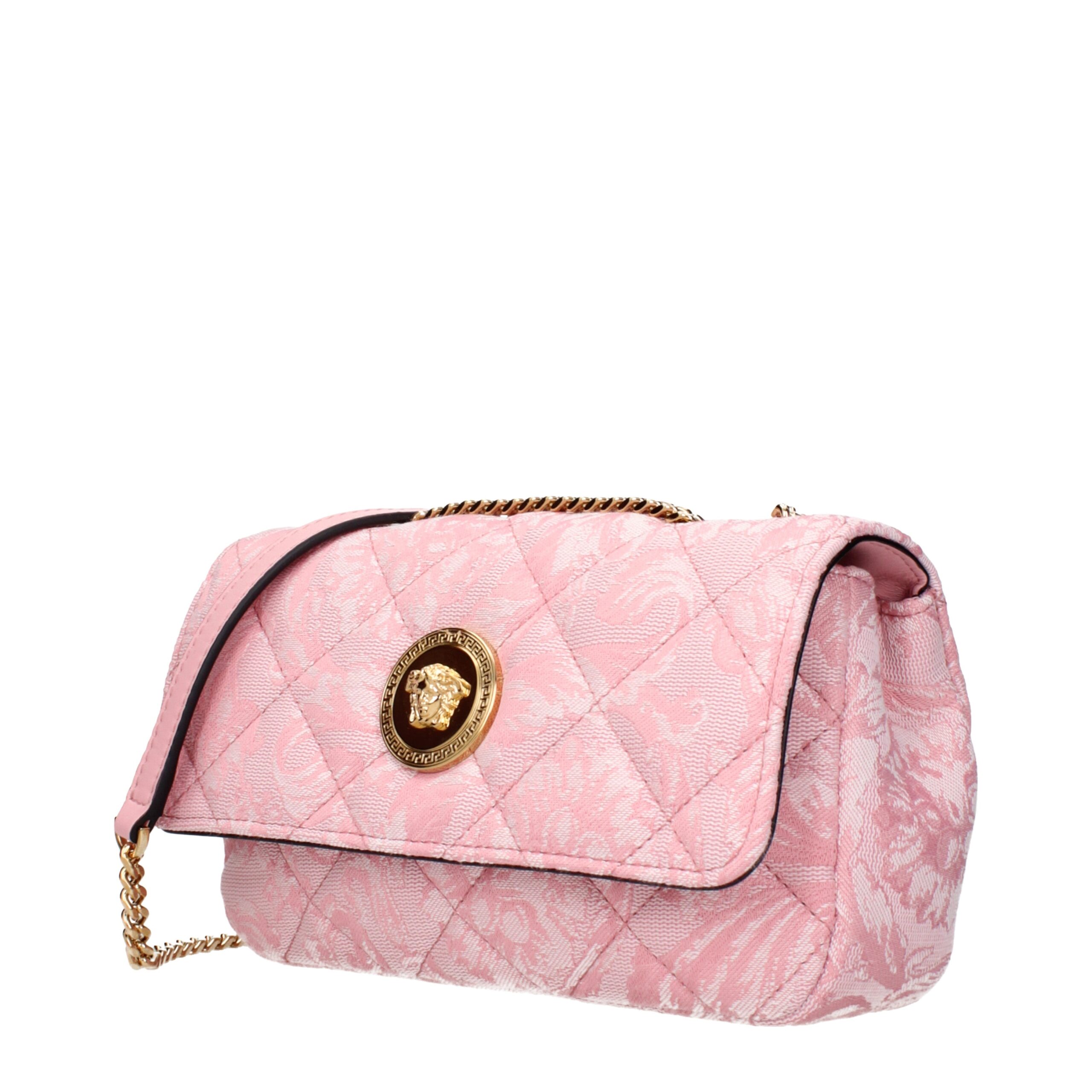Versace Pink Fabric Shoulder Bag - Image 2