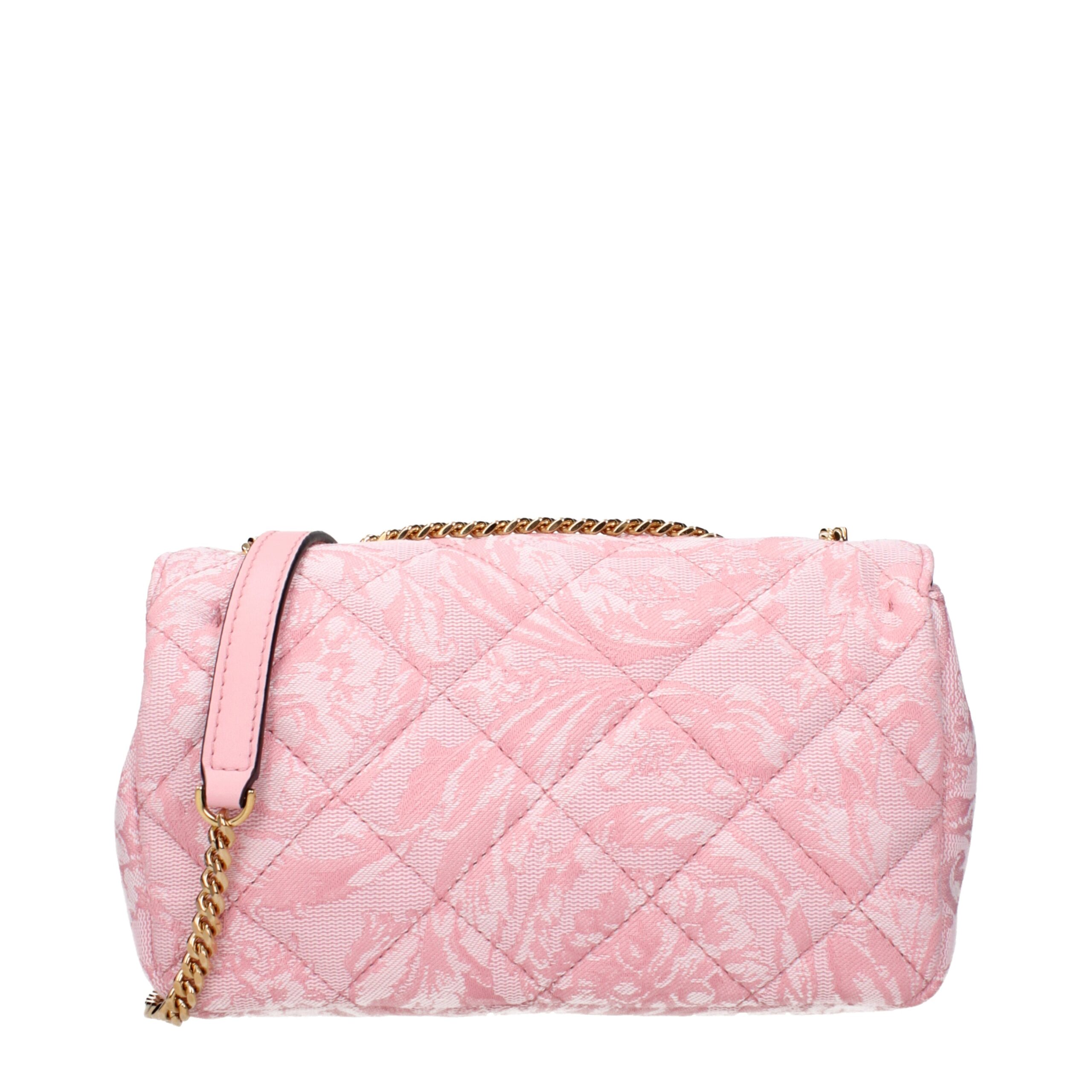 Versace Pink Fabric Shoulder Bag - Image 3