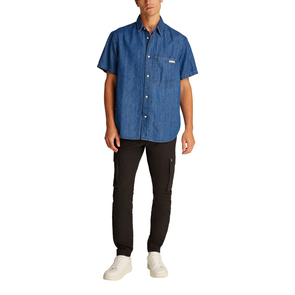 Calvin Klein Jeans Blue Denim Shirt - Image 3