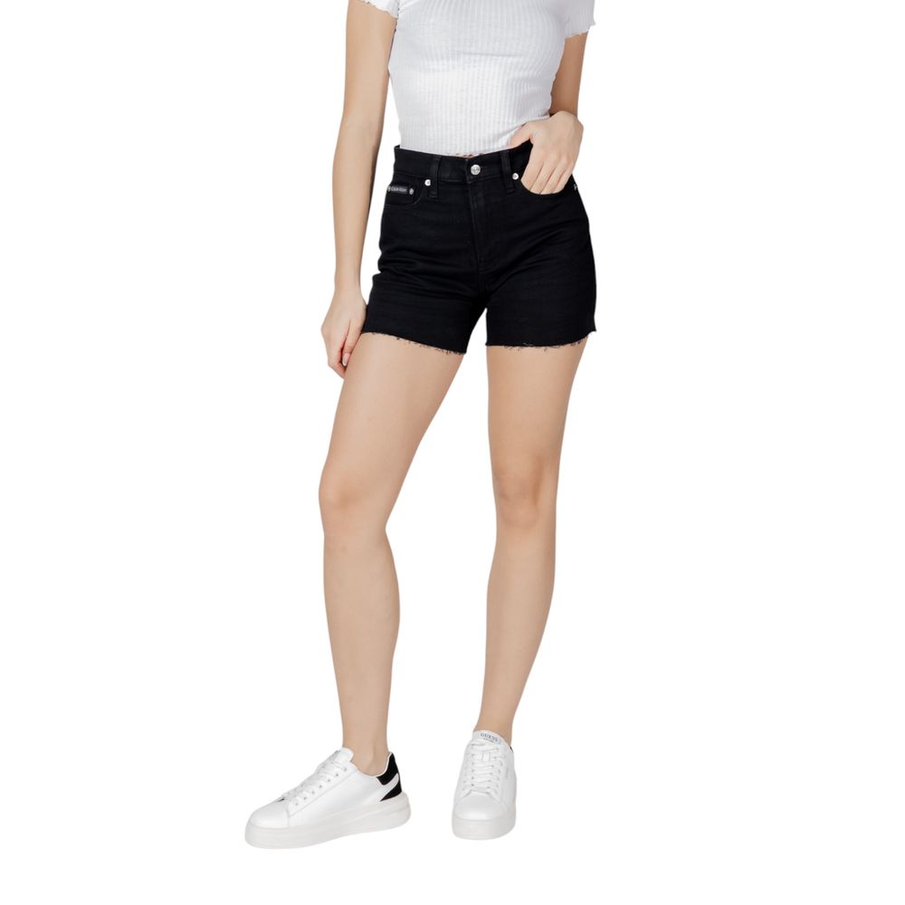 Calvin Klein Jeans Black Cotton Shorts - Image 5