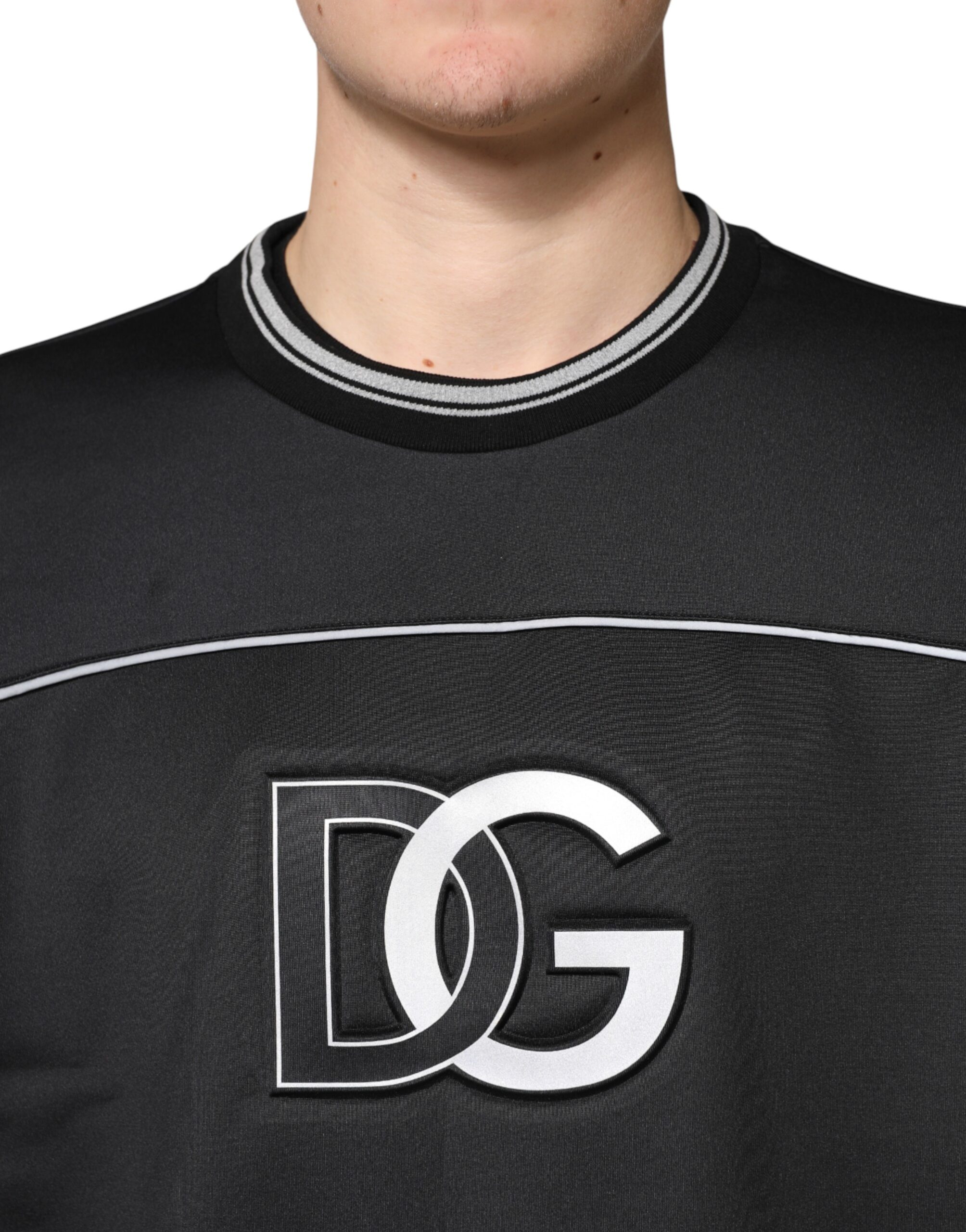 Dolce & Gabbana Black DG Logo Crew Neck Sweatshirt Sweater - Image 5