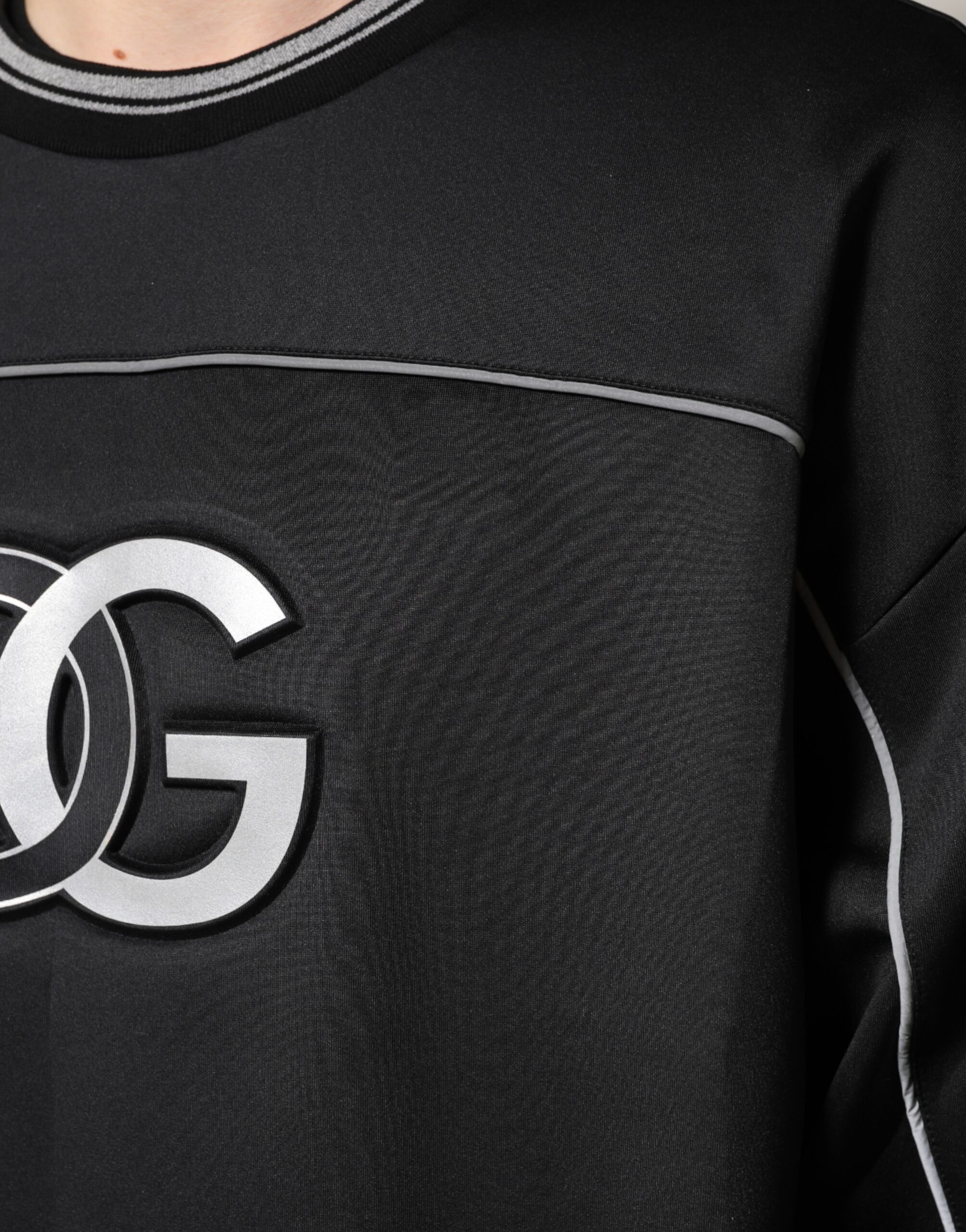 Dolce & Gabbana Black DG Logo Crew Neck Sweatshirt Sweater - Image 6