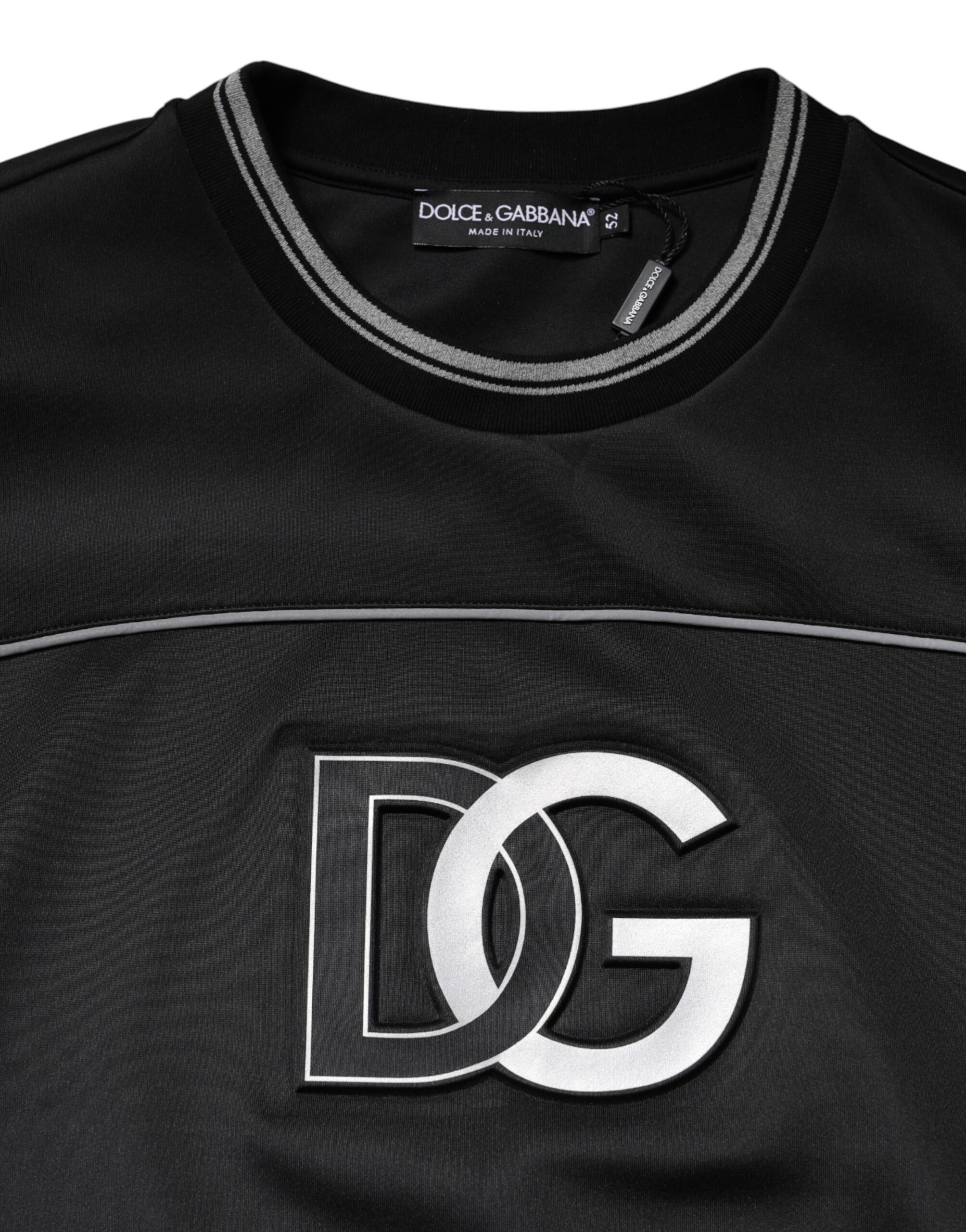 Dolce & Gabbana Black DG Logo Crew Neck Sweatshirt Sweater - Image 7